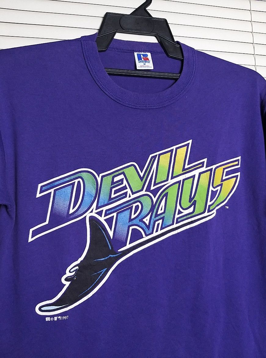 Russell Athletic VINTAGE 90'S TANPA BAY "DEVIL RAYS" MLB TEAM 1997 T SHIRT Size US M / EU 48-50 / 2 - 5 Thumbnail