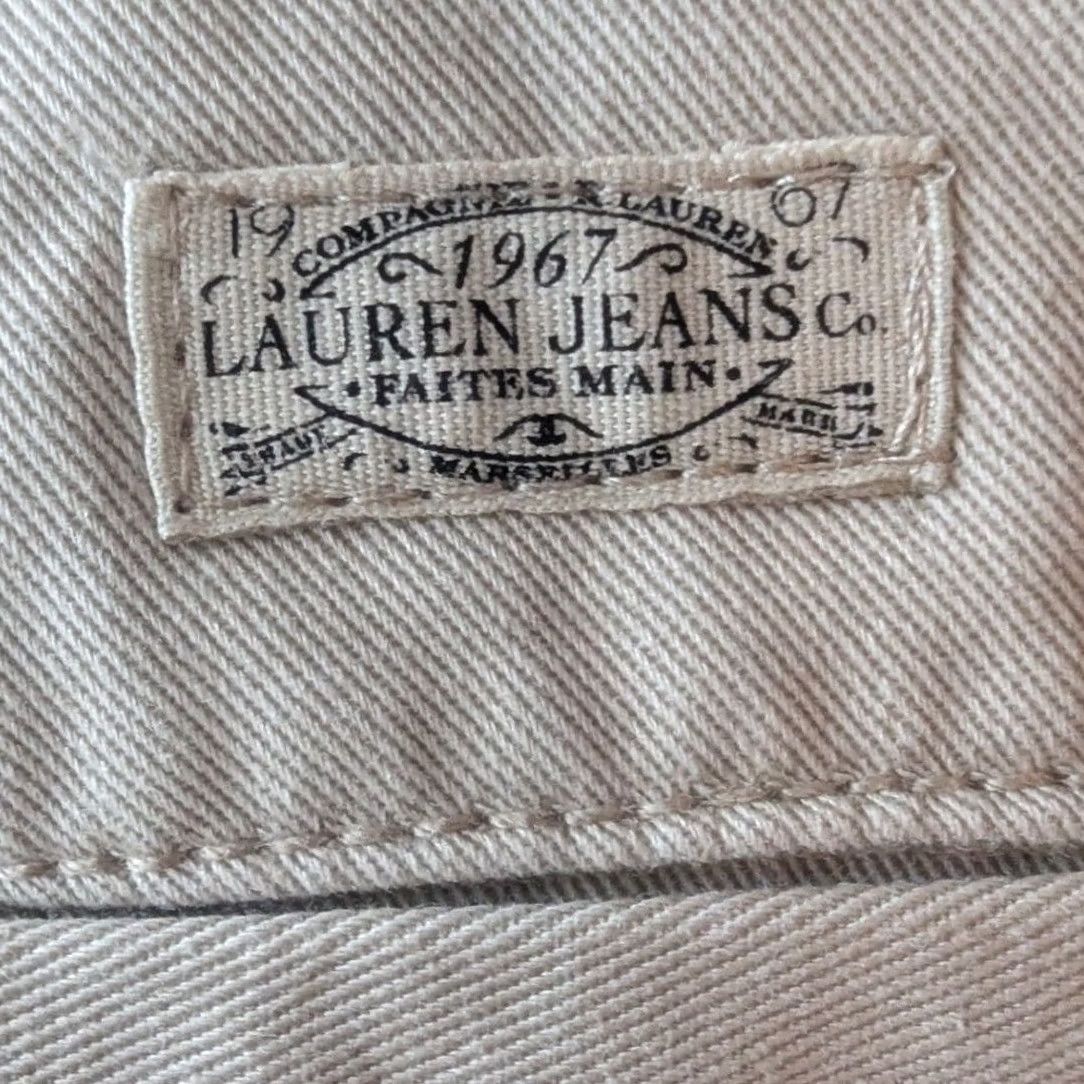 Ralph Lauren Lauren Ralph Lauren Chino Shorts Beige Cotton Twill Womens 16 Modest Minimalist Size 38" / US 16 / IT 52 - 4 Thumbnail