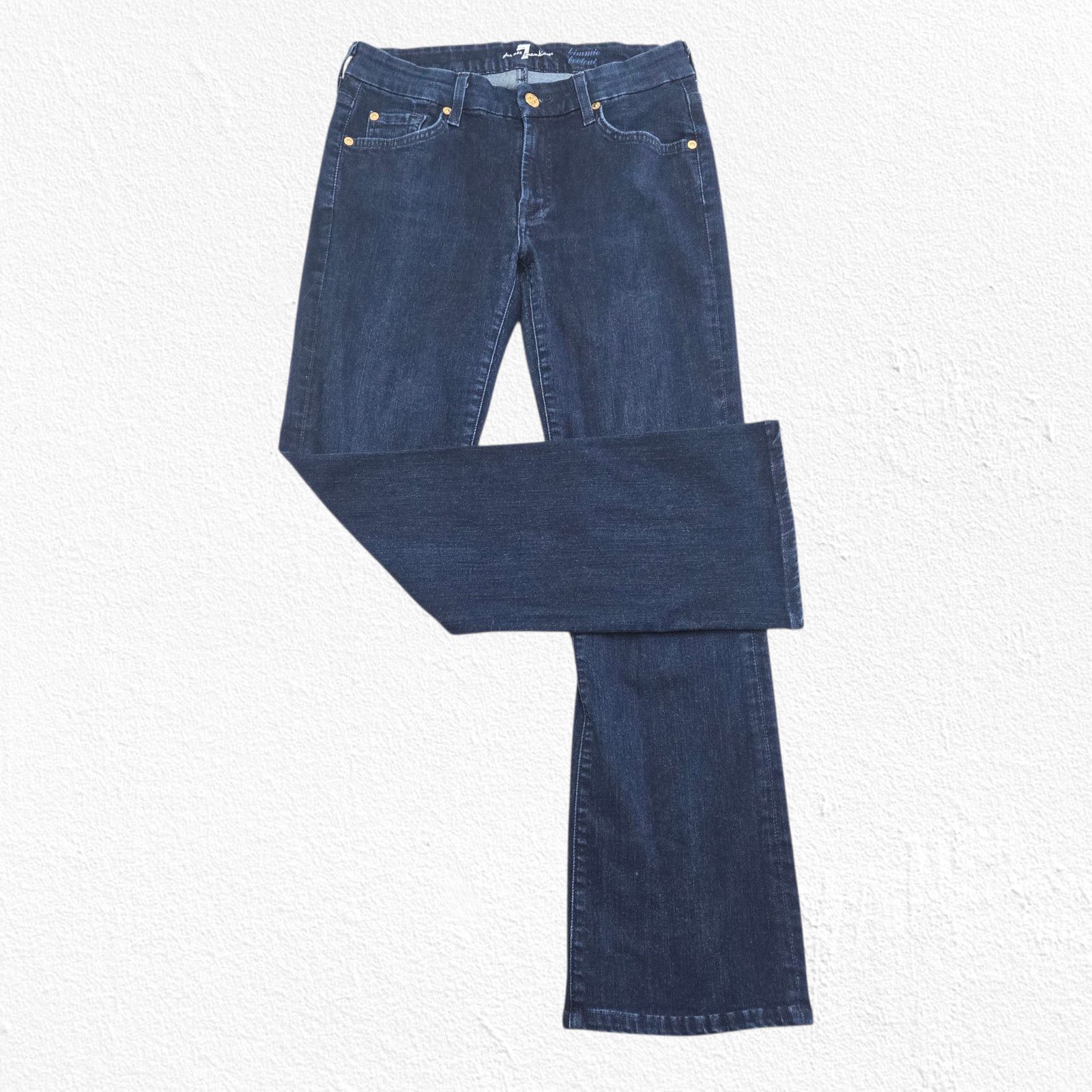 7 For All Mankind 7 For All Mankind Kimmie Bootcut Dark Low Rise Jeans Size 30 Size 30" / US 8 / IT 44 - 12 Thumbnail