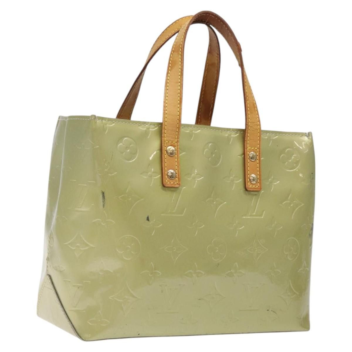 LOUIS VUITTON Monogram Vernis Reade PM Hand Bag Gris M91145 LV