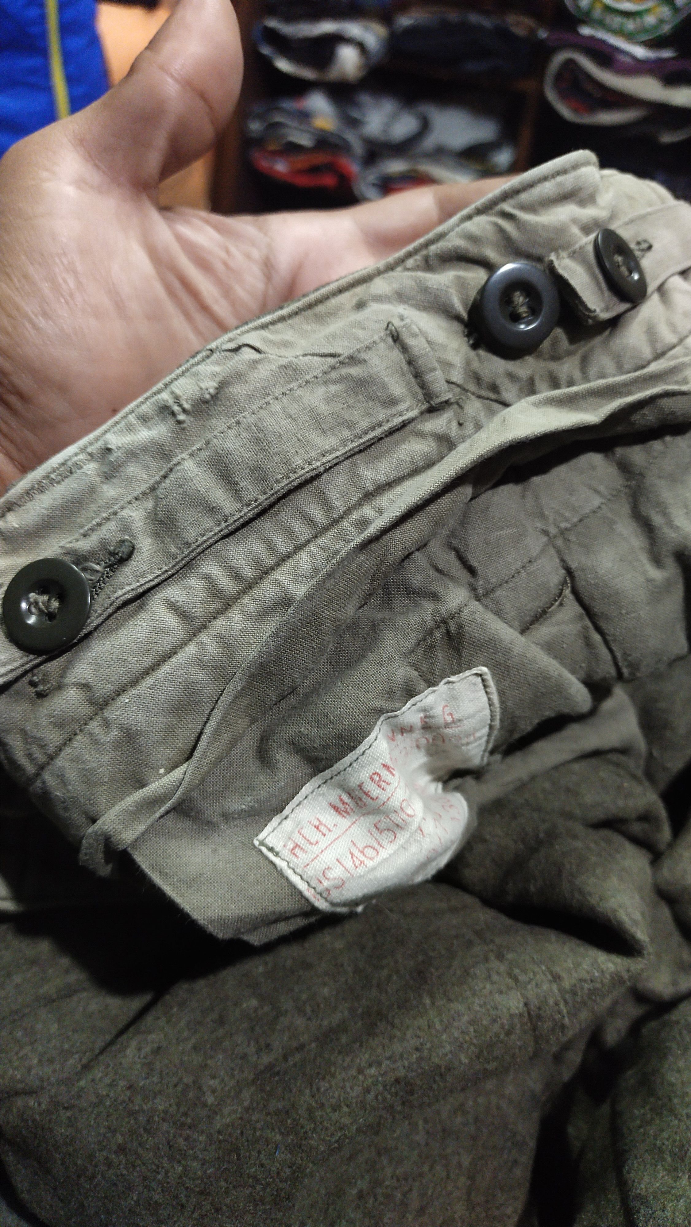 Vintage Vtg 1960s German Army Wool Cargo Pants Size US 30 / EU 46 - 5 Thumbnail