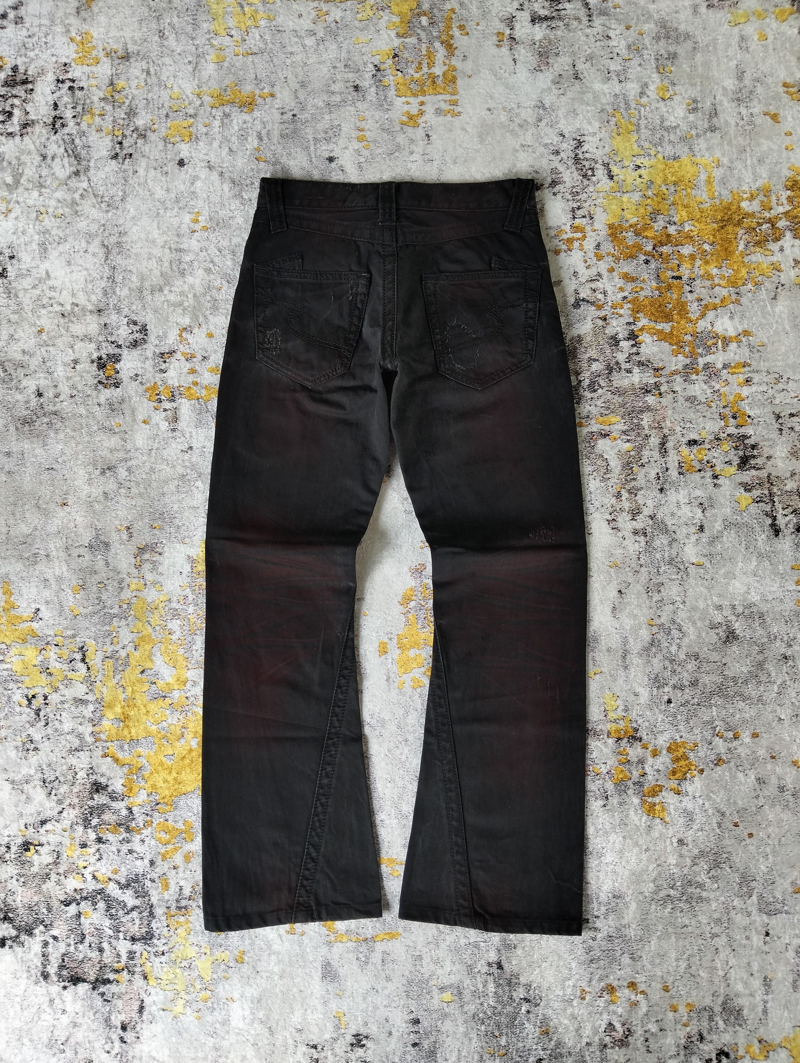 semanticdesign Semantic Design Japan Flared Bootcut Waxed Spiral Jeans Size US 28 / EU 44 - 6 Thumbnail