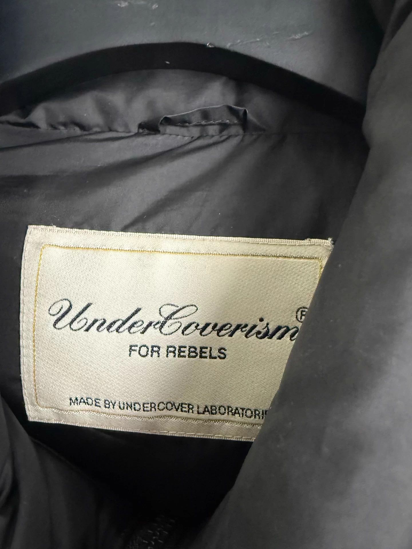 Undercover UNDERCOVER Leather Sleeve Down Jacket, Size US M / EU 48-50 / 2 - 6 Thumbnail