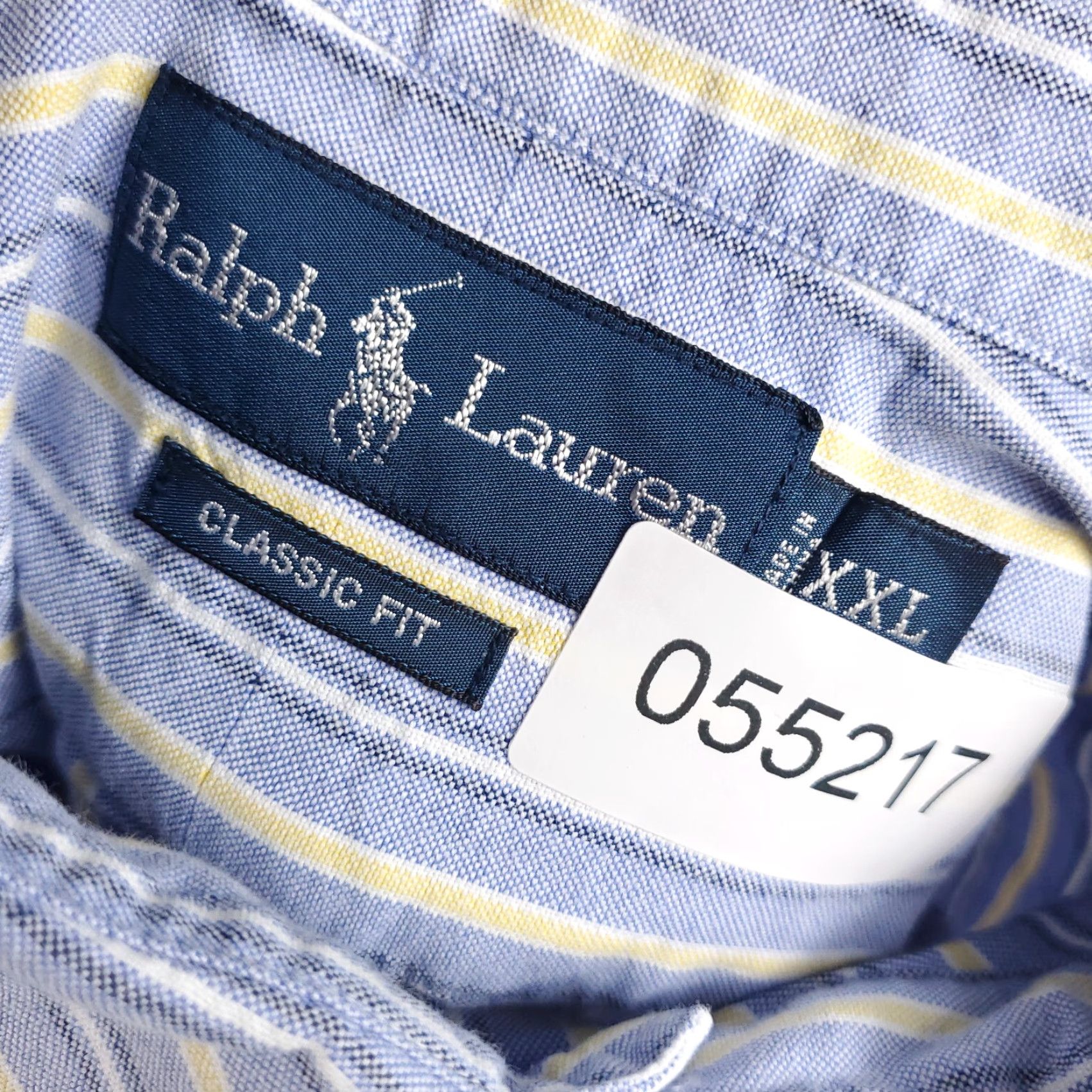 Ralph Lauren VINTAGE Ralph Lauren Shirt Men 2XL Blue Striped Cotton Long Sleeve Button-Up Casual Size US XXL / EU 58 / 5 - 8 Thumbnail