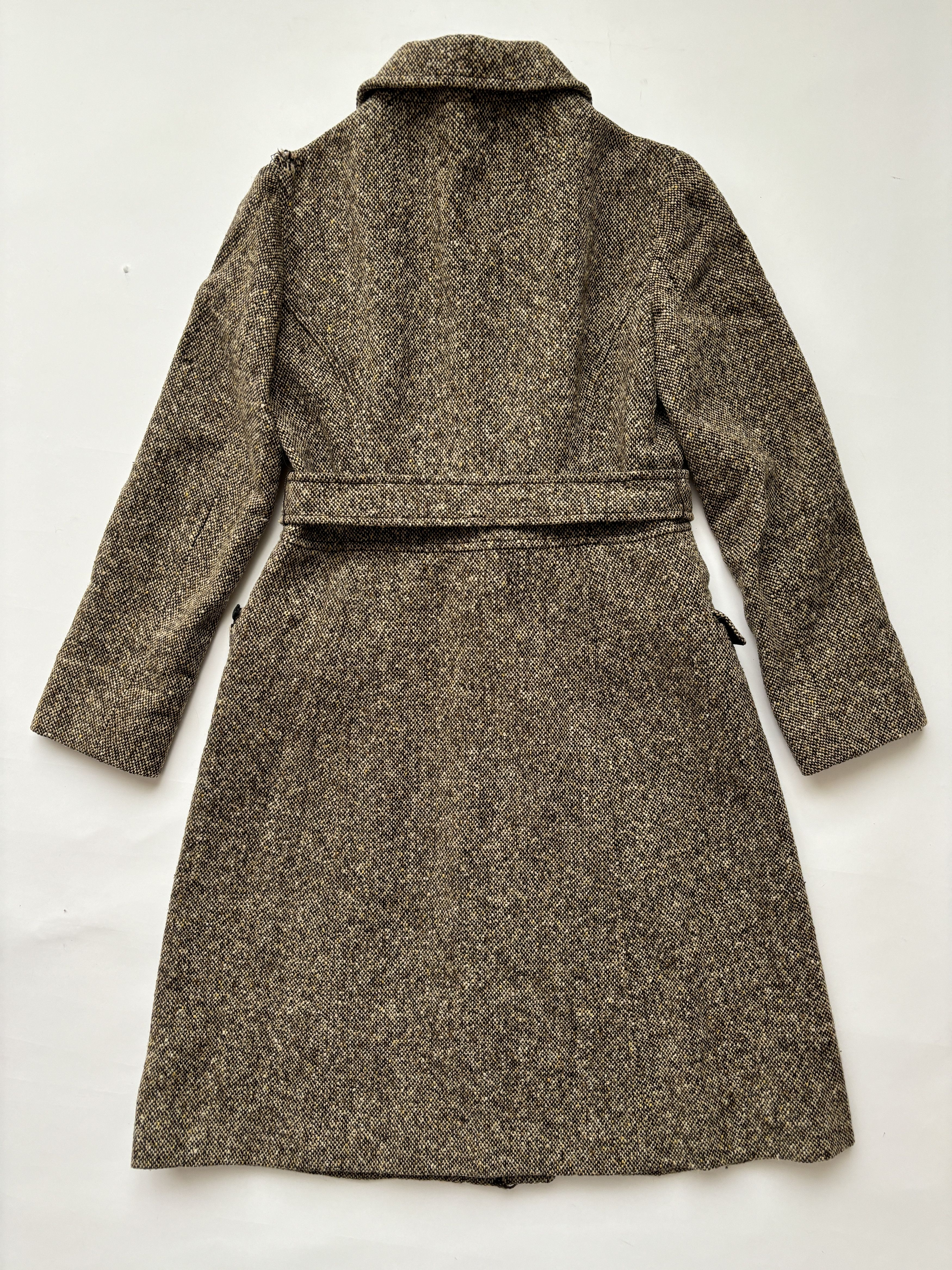 Miu Miu ⚡️QUICK SALE⚡️Miu Miu Brown Tweed Long Coat Trenchcoat Size M / US 6-8 / IT 42-44 - 2 Thumbnail