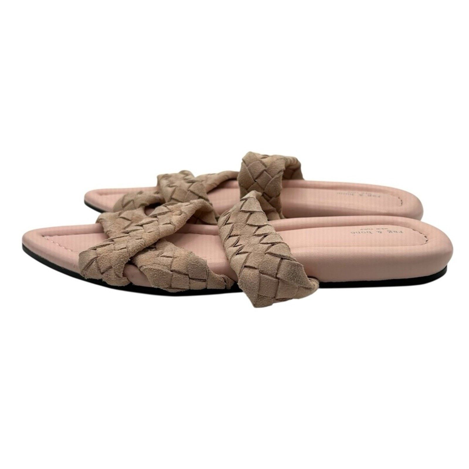 Rag & Bone Rag & Bone Pink Woven Slide Sandals Flat Mule Shoes Size 7.5 Size US 7.5 / IT 37.5 - 5 Thumbnail