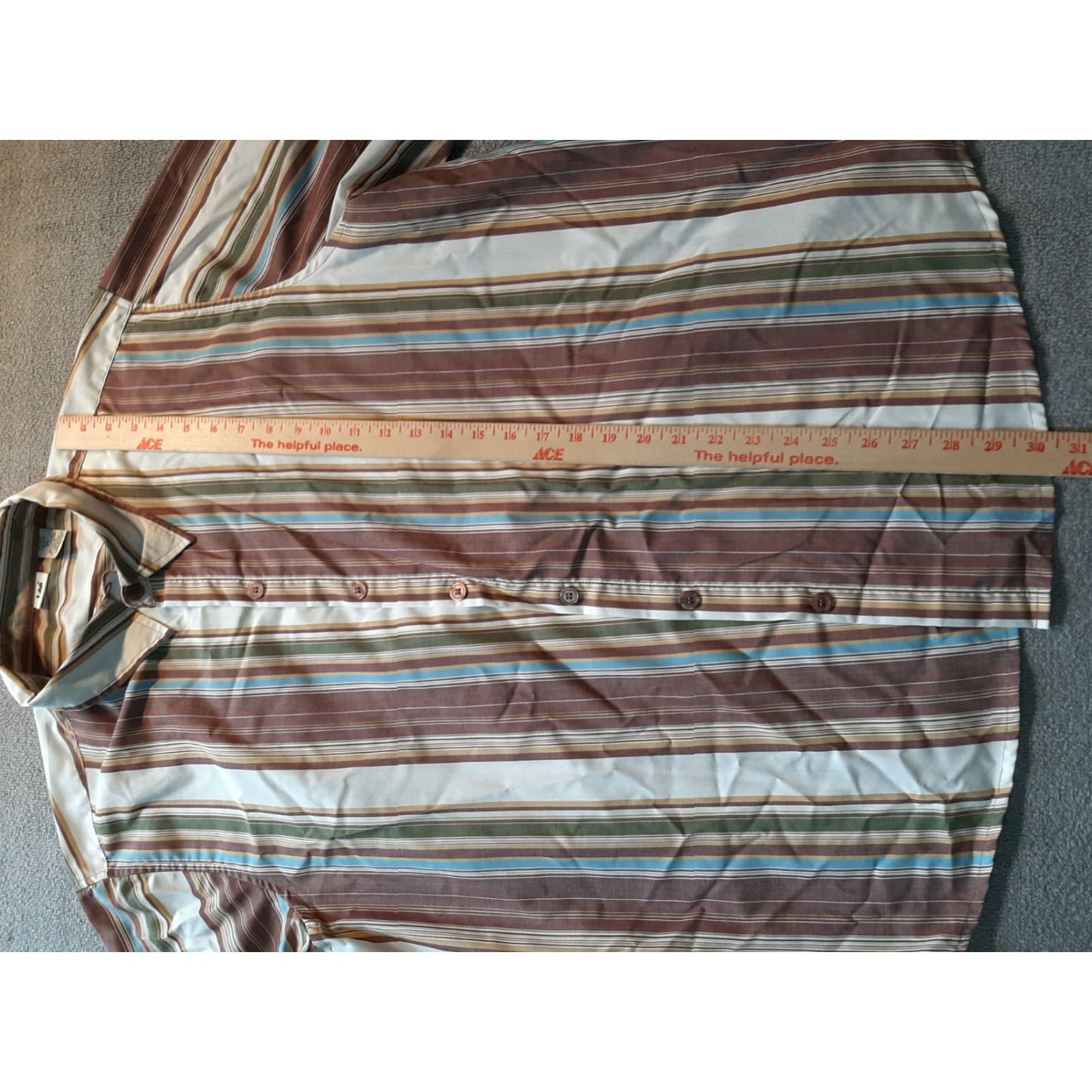 Lee Lee Button-down Shirt Mens 3X Collared Striped Blue Long Sleeve Button-Up Shirt Mens 3X Lee Regular Size US XXL / EU 58 / 5 - 3 Thumbnail