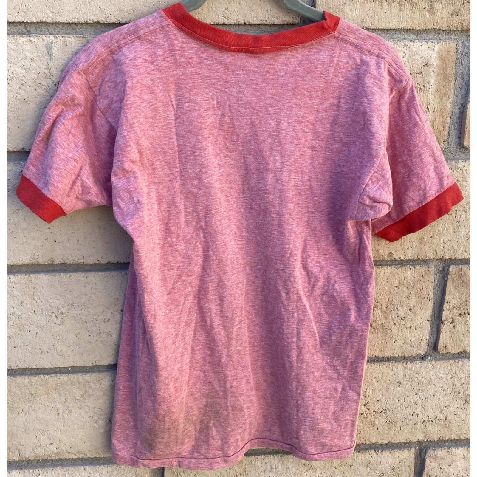 Vintage VINTAGE Hume Lake Fouls Ringer Tee T Shirt Trash Can Graphics Worn 70s 80s Size US S / EU 44-46 / 1 - 6 Thumbnail