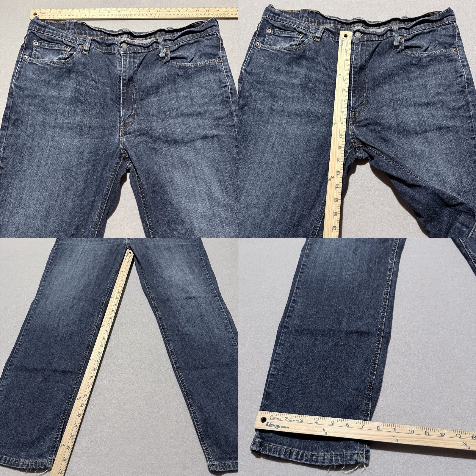 Levi's Levi's 541 Jeans Men Blue Denim Mid Rise Classic Straight Fit Zip Fly 38x32 Size US 38 / EU 54 - 9 Thumbnail
