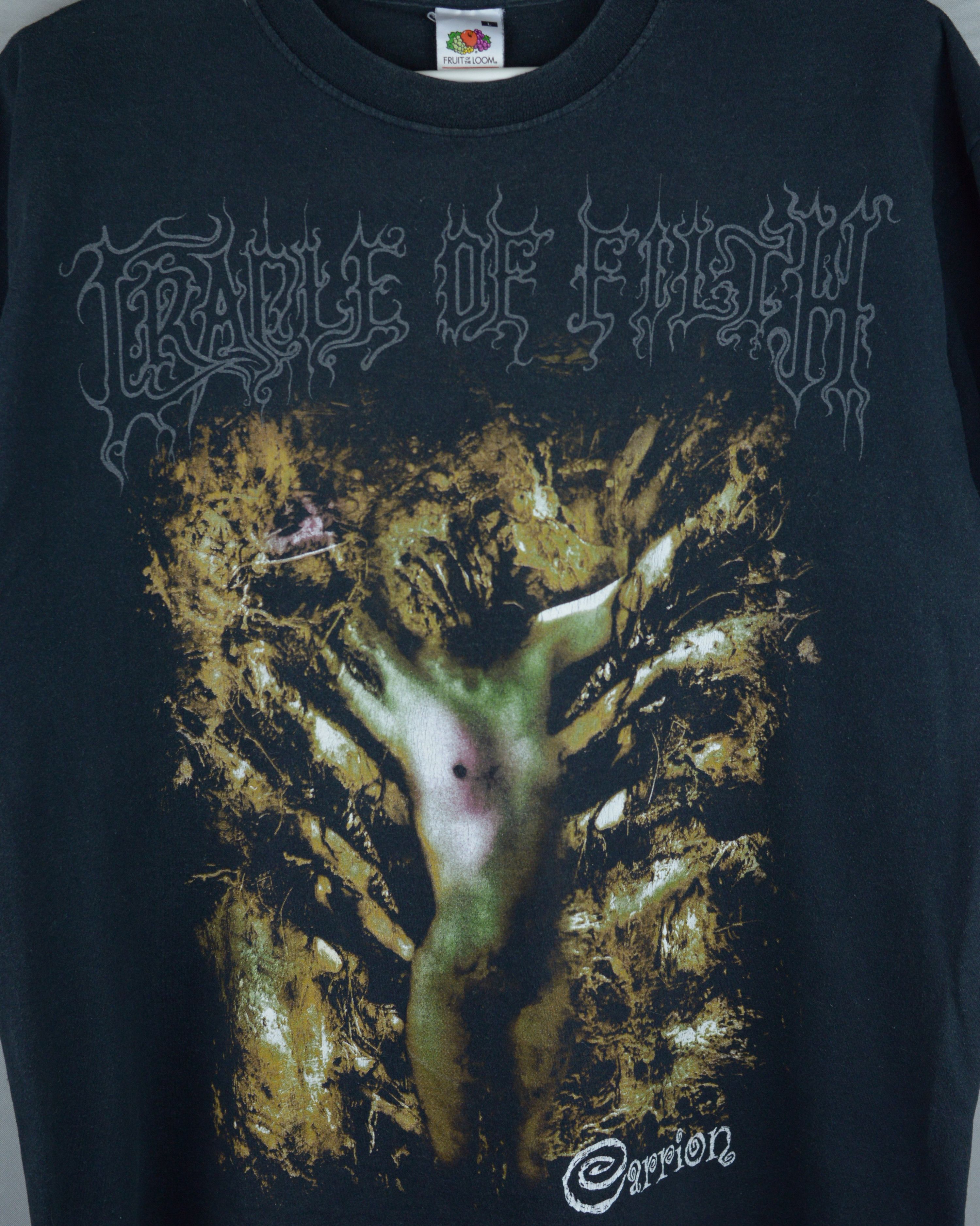 Vintage Vintage Cradle Of Filth Carrion Smell The Grave 2003 t shirt Size US L / EU 52-54 / 3 - 3 Thumbnail