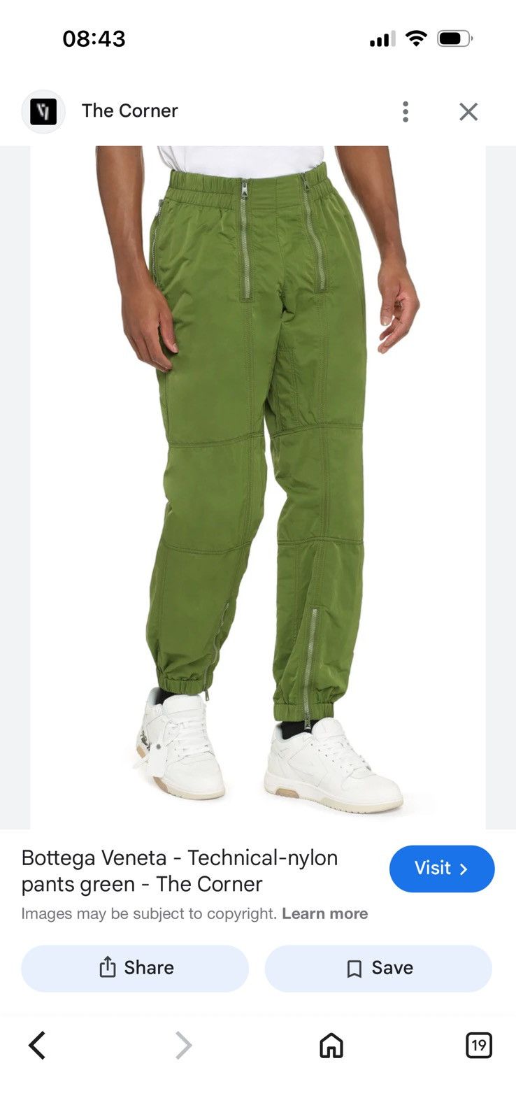 Bottega Veneta BOTTEGA VENETA nylon pants sizes in photos by tape measure Size US 29 - 3 Thumbnail