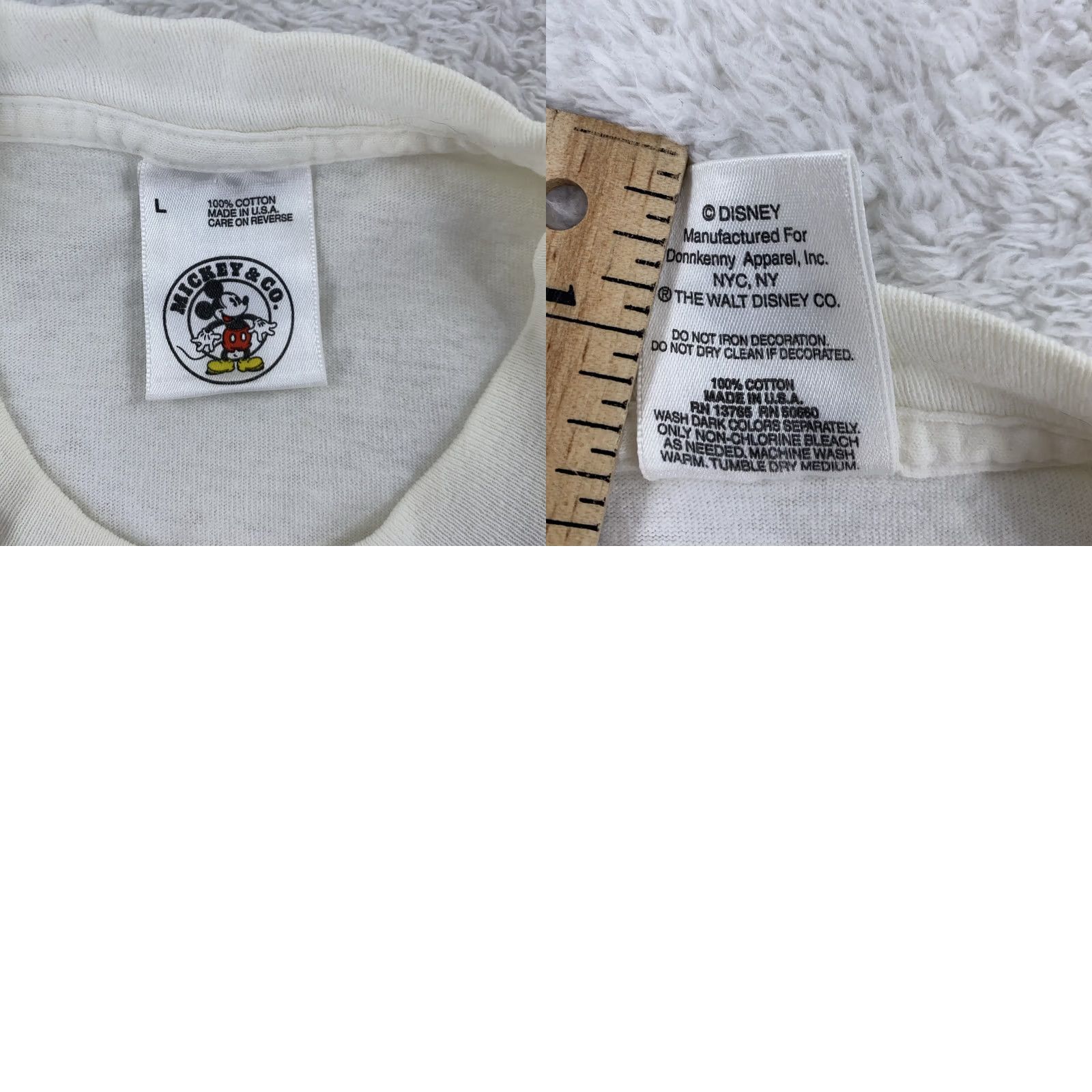 Mickey & Co. VINTAGE Mickey & Co Shirt Mens M Embroidered Disney Mickey Mouse 90s Tee White Crew Neck Short Sleeve Graphic Print Fashion Shirt Mens Size US M / EU 48-50 / 2 - 8 Thumbnail