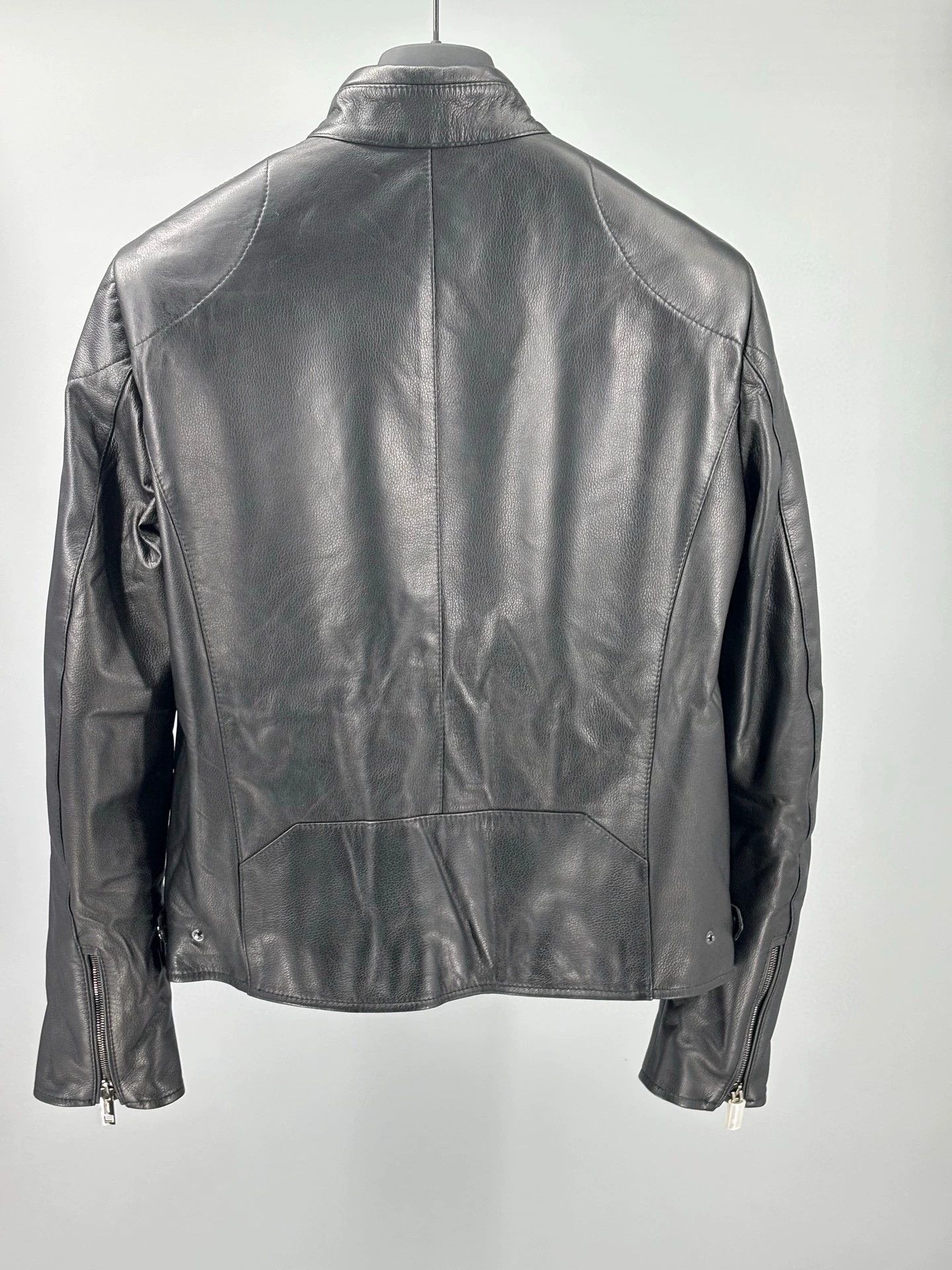 Emporio Armani black leather men's jacket from bally Size US M / EU 48-50 / 2 - 5 Thumbnail