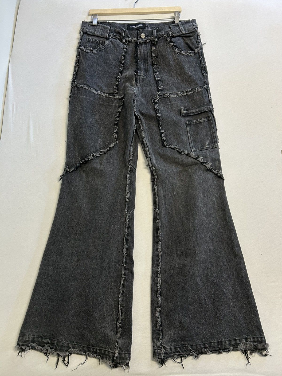 No Faith Studios 001 Flared Denim Size US 33 - 4 Thumbnail
