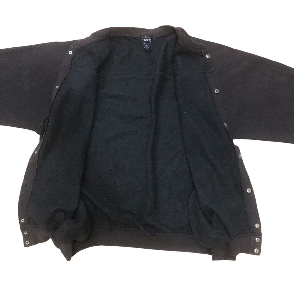 Stussy Faded Black Stussy Button Up Sweater Size US L / EU 52-54 / 3 - 5 Thumbnail