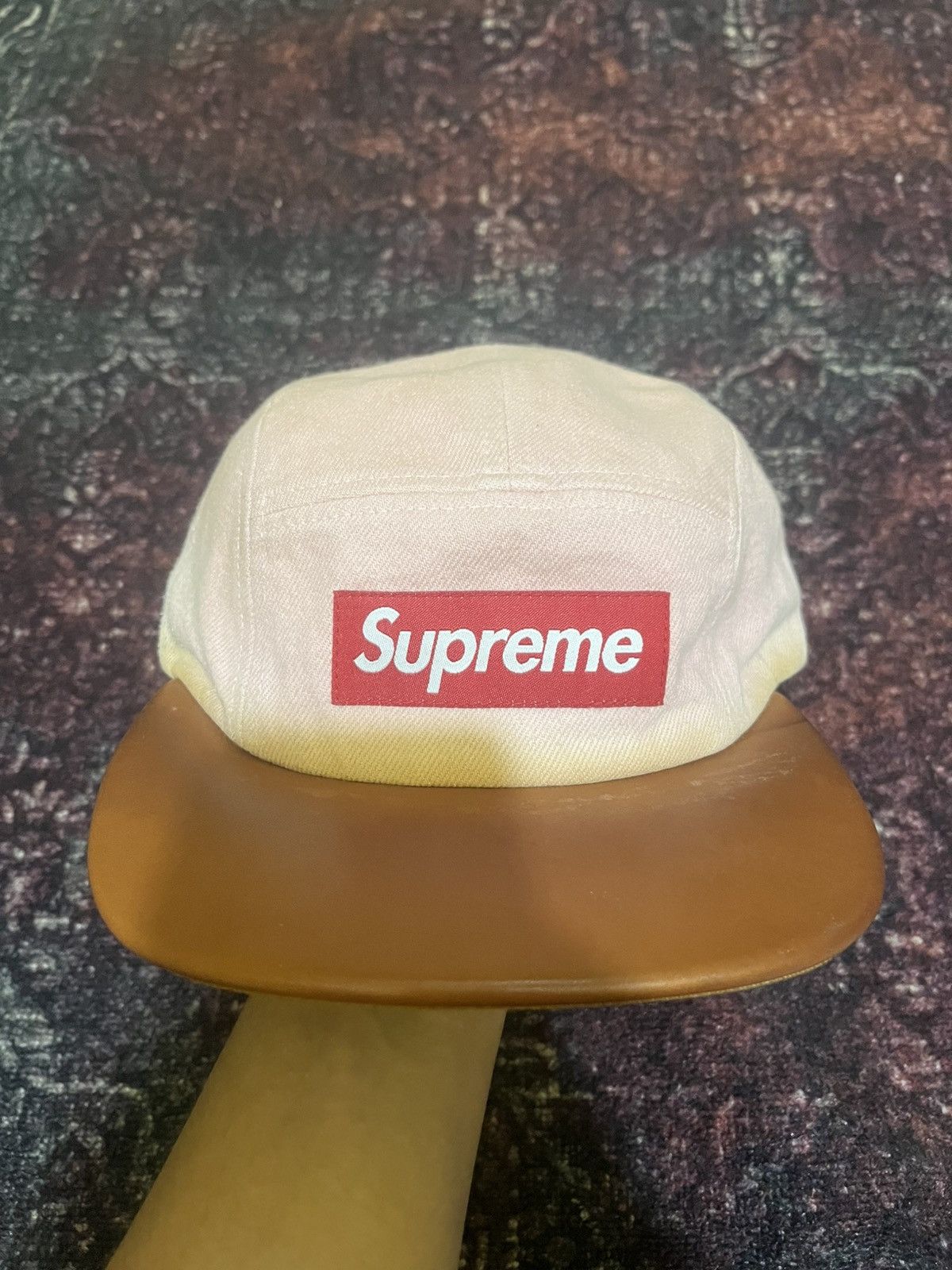 Supreme SUPREME DENIM LEATHER VISOR Size ONE SIZE - 1 Thumbnail