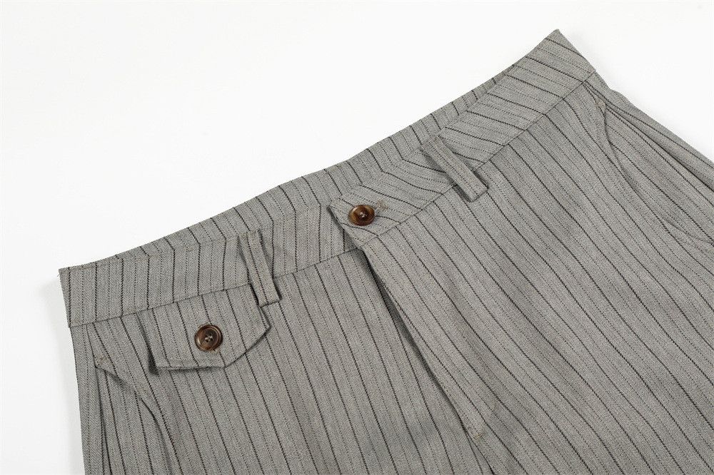 Japanese Brand American retro cleanfit loose striped curved pants Size US 32 / EU 48 - 3 Thumbnail