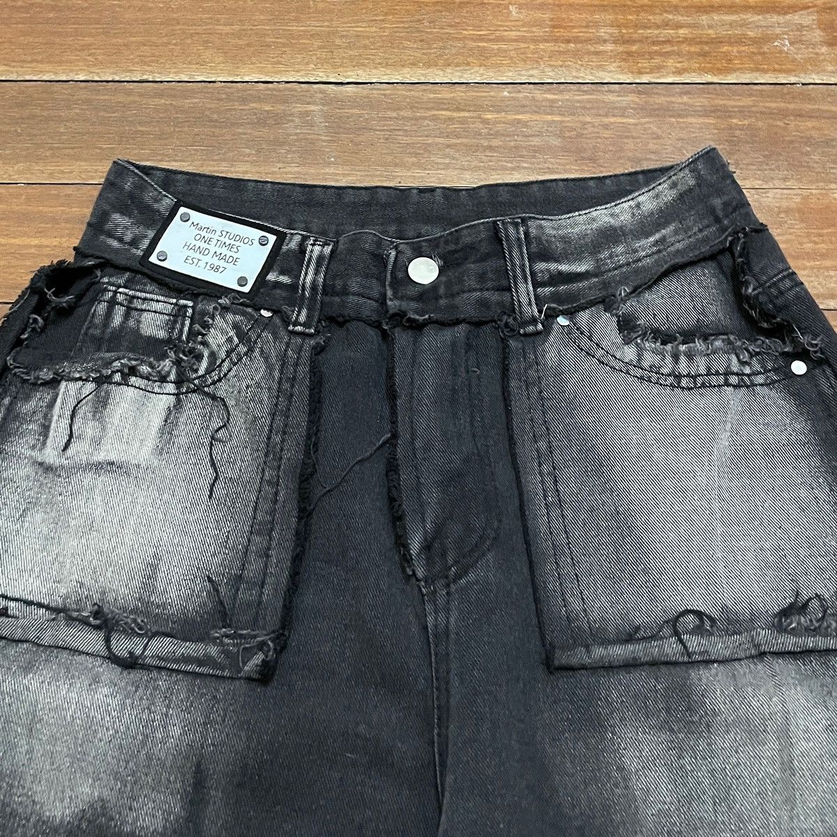 If Six Was Nine Very Rare Vintage Brand Martin Studios Baggy Jeans 2000s Size US 29 - 3 Thumbnail