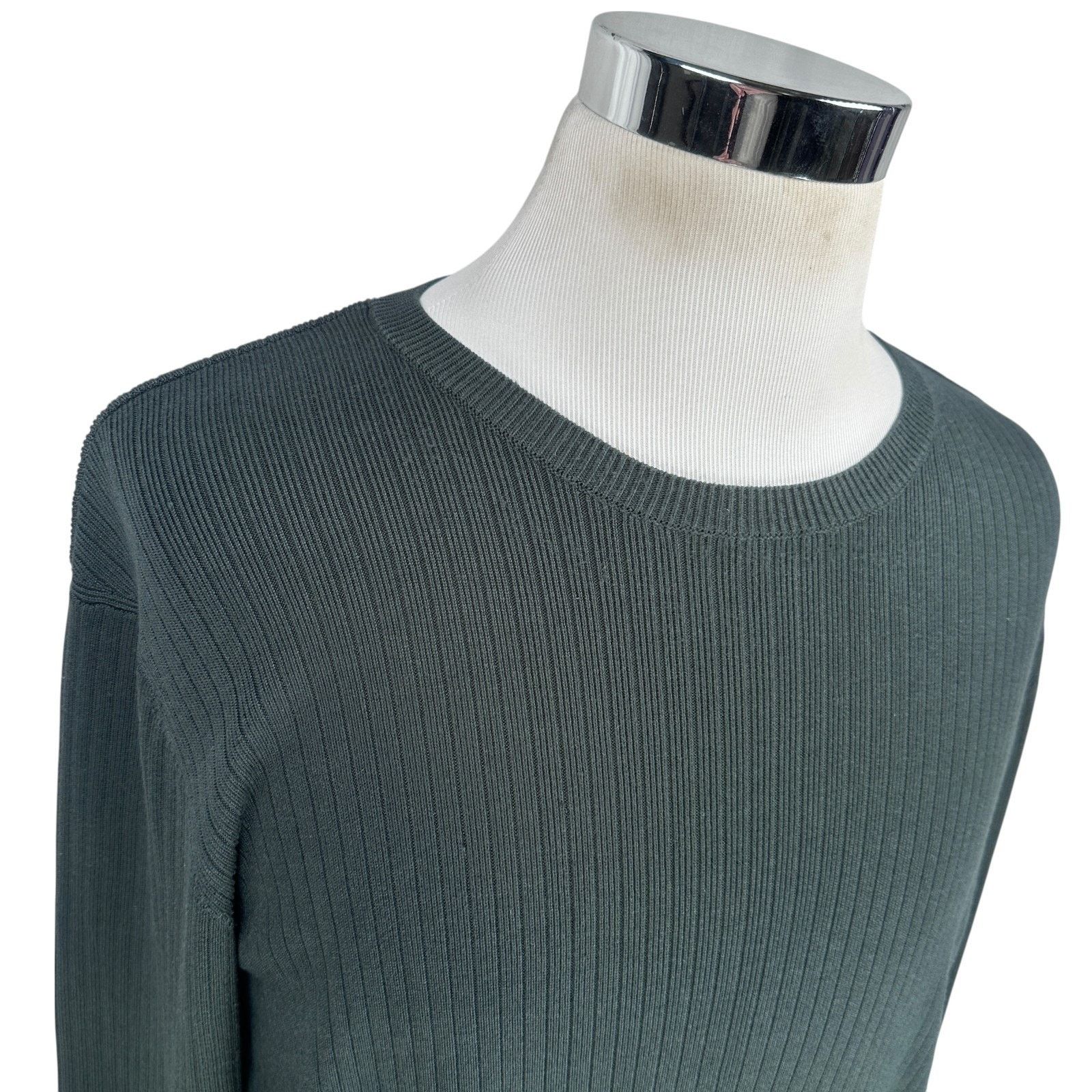 Theory Theory Sweater Mens XL Dark Charcoal Gray Silk Blend Size US XL / EU 56 / 4 - 2 Thumbnail