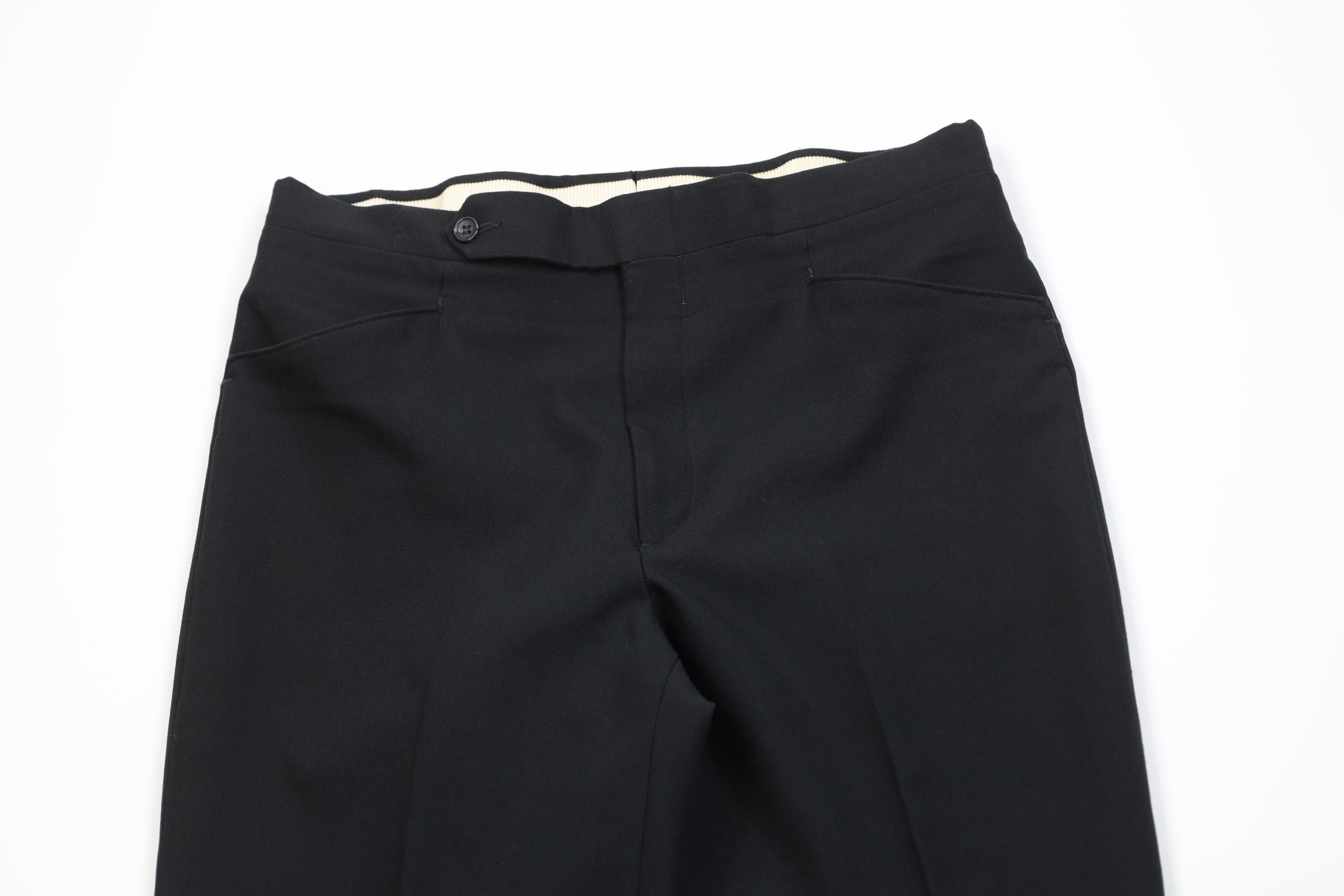 Vintage Vintage 90s Streetwear Knit Straight Leg Chino Pants Black Size US 33 - 2 Thumbnail