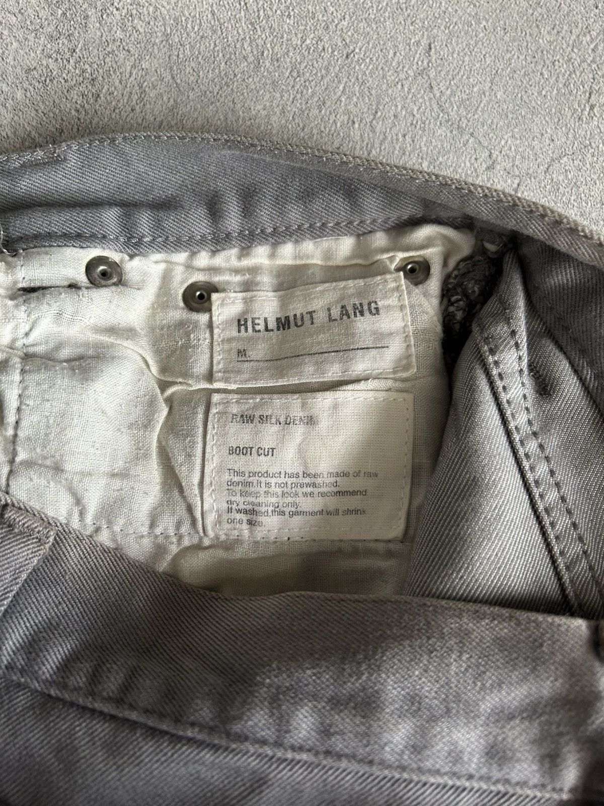 Helmut Lang Helmut Lang Raw Silk Denim Size US 27 - 13 Thumbnail