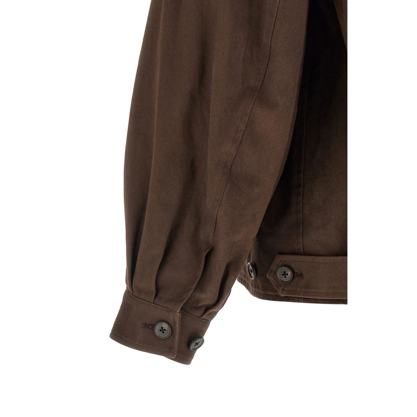 Other SSSTEIN Leather Collar Brown Cotton Oversized Jacket New & A Size US S / EU 44-46 / 1 - 4 Thumbnail