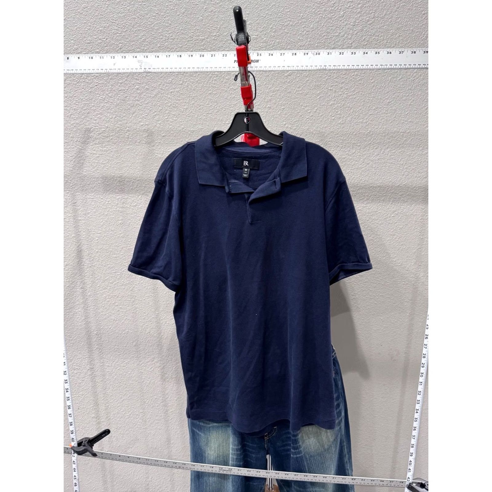 Banana Republic Banana Republic Navy Blue Polo Shirt Mens Medium Tall Long Sleeve Shirt Size US M / EU 48-50 / 2 - 3 Thumbnail