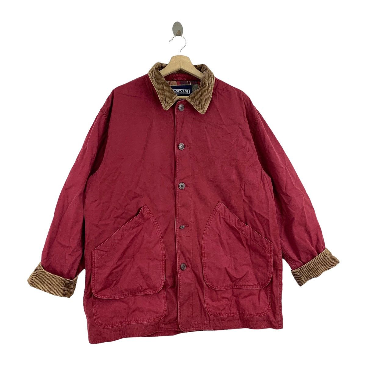 Lands' End Vintage LAND’S END Casual Workwear Chore Jacket Size US XL / EU 56 / 4 - 4 Thumbnail