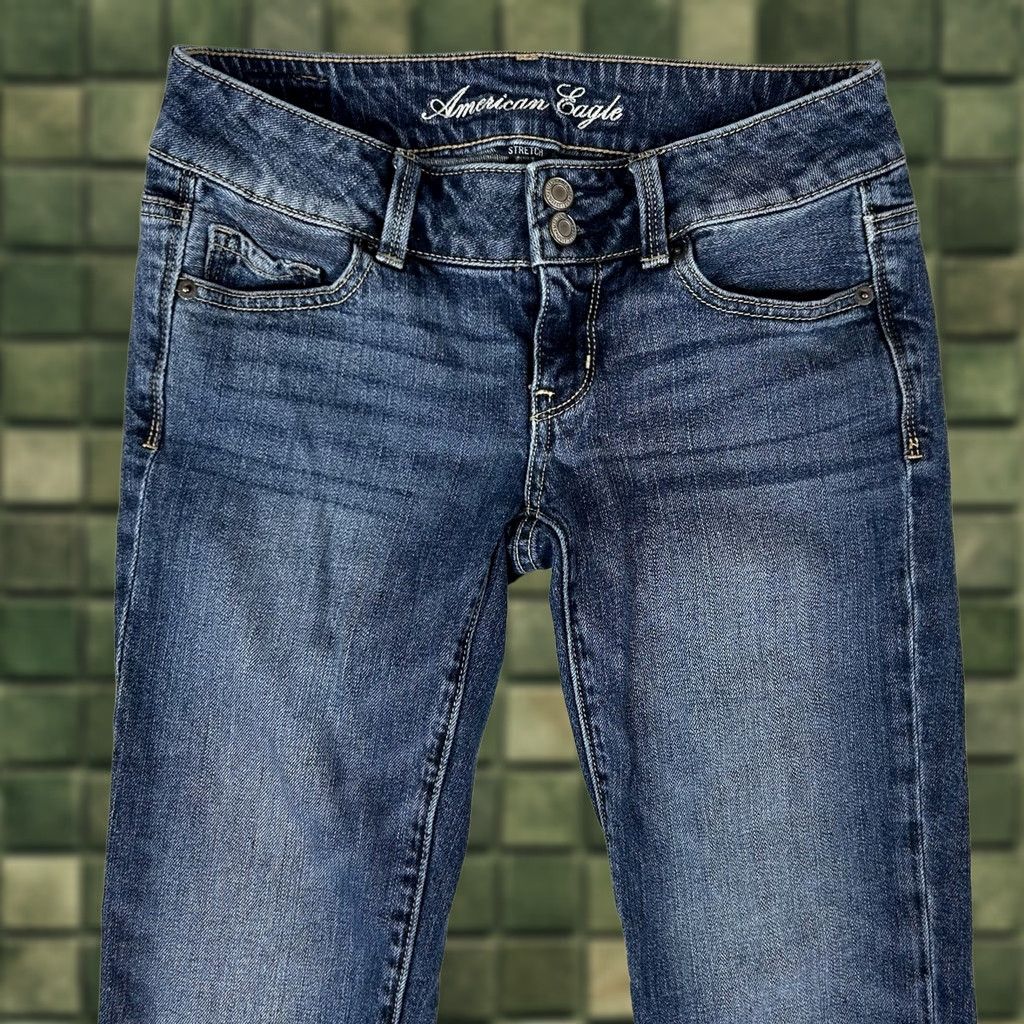American Eagle Outfitters VINTAGE American Eagle Artist Crop Jeans Womens Size 0 Regular Medium Wash AEO Size 25" / US 0 / IT 36 - 1 Thumbnail