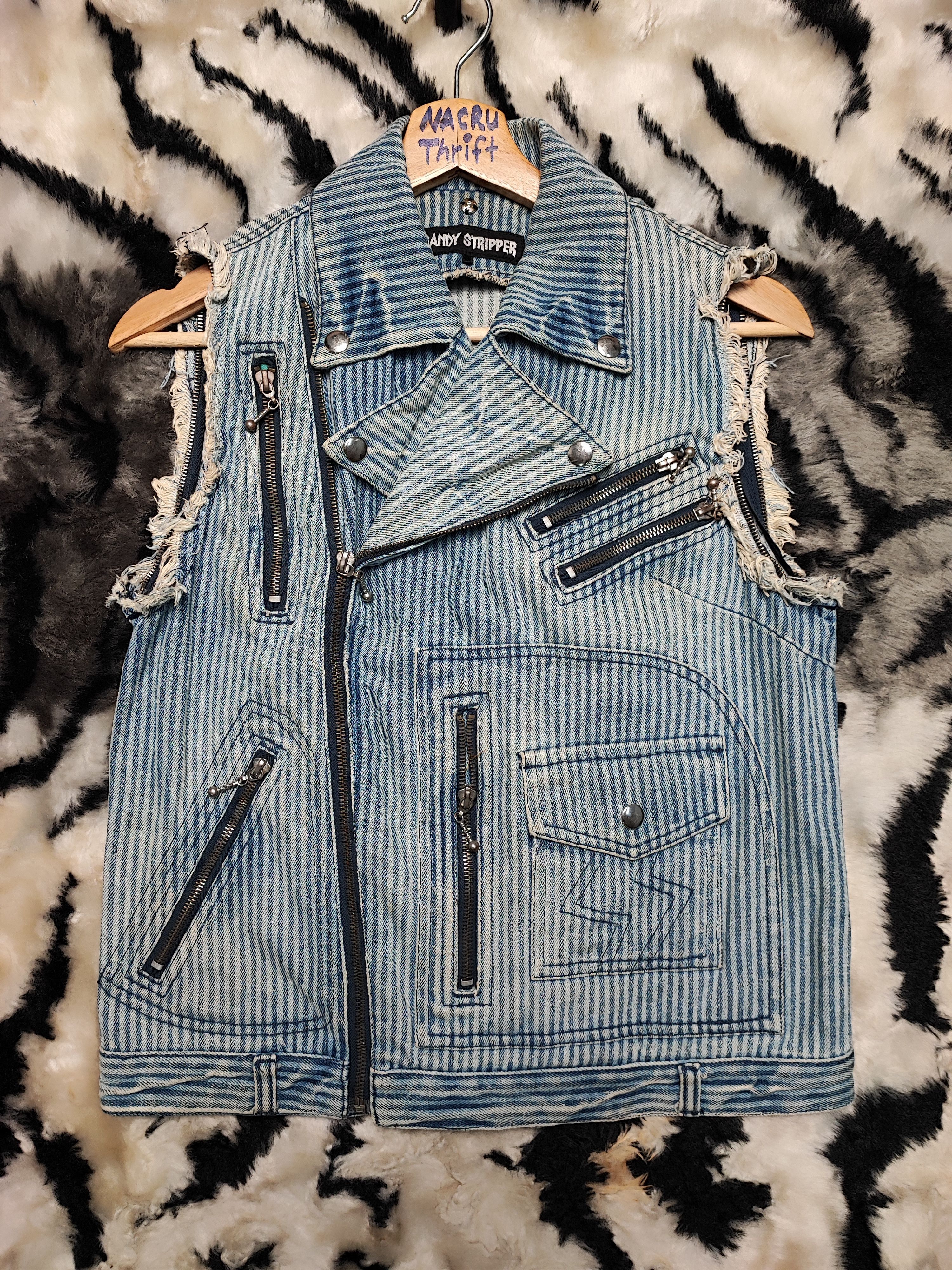 Seditionaries Punk Denim Jacket by Candy Stripper Size US S / EU 44-46 / 1 - 9 Thumbnail