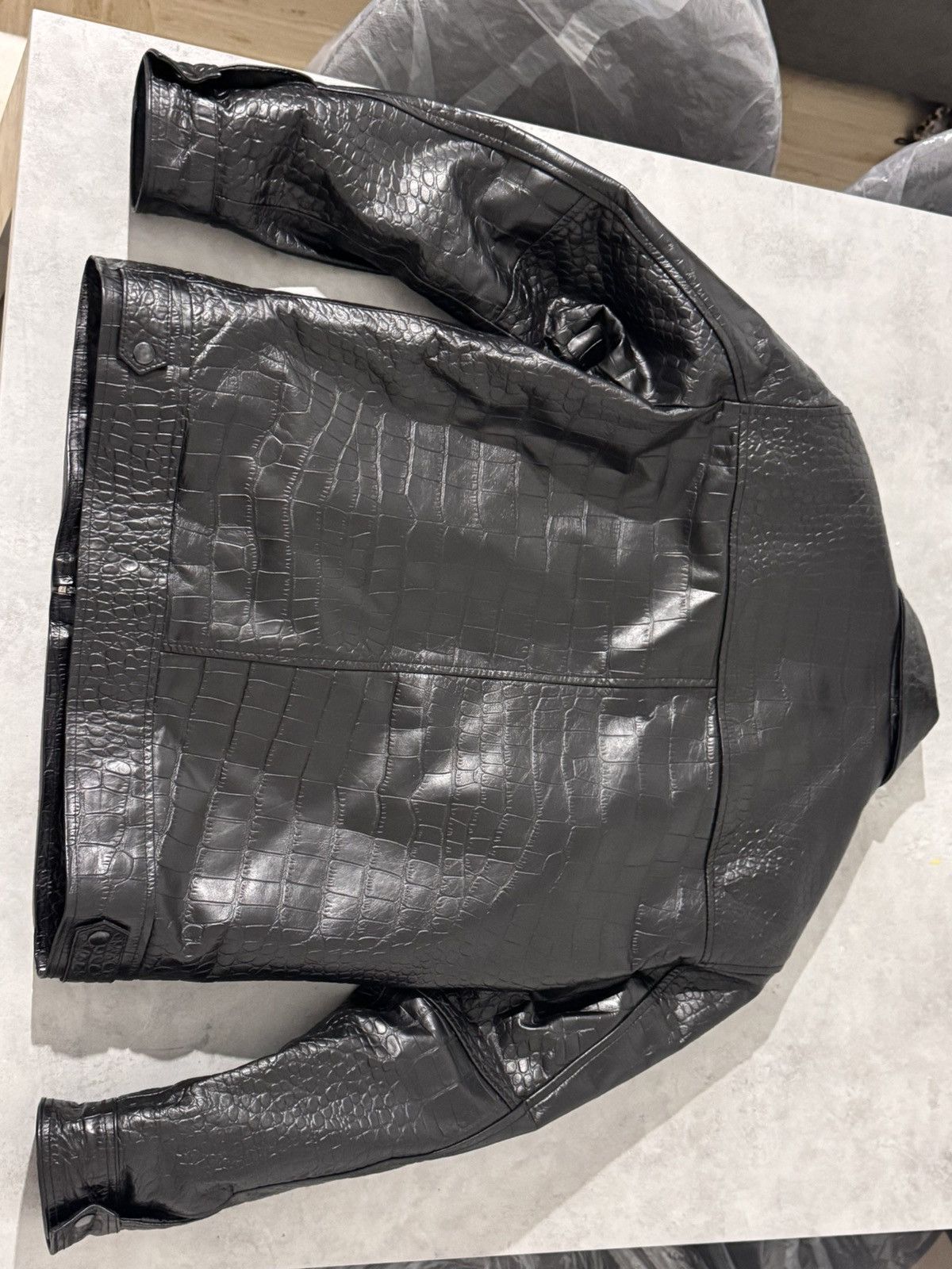 Genuine Leather real leather jacket Before purchasing read the description Size US L / EU 52-54 / 3 - 2 Thumbnail