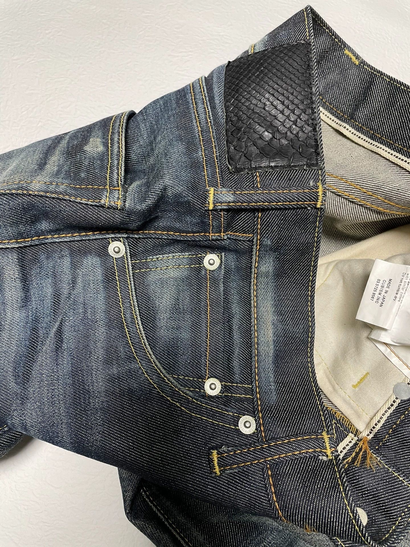 Visvim VISVIM 04NW NON-WASHED Snakeskin Jeans 30 Size US 30 / EU 46 - 2 Thumbnail