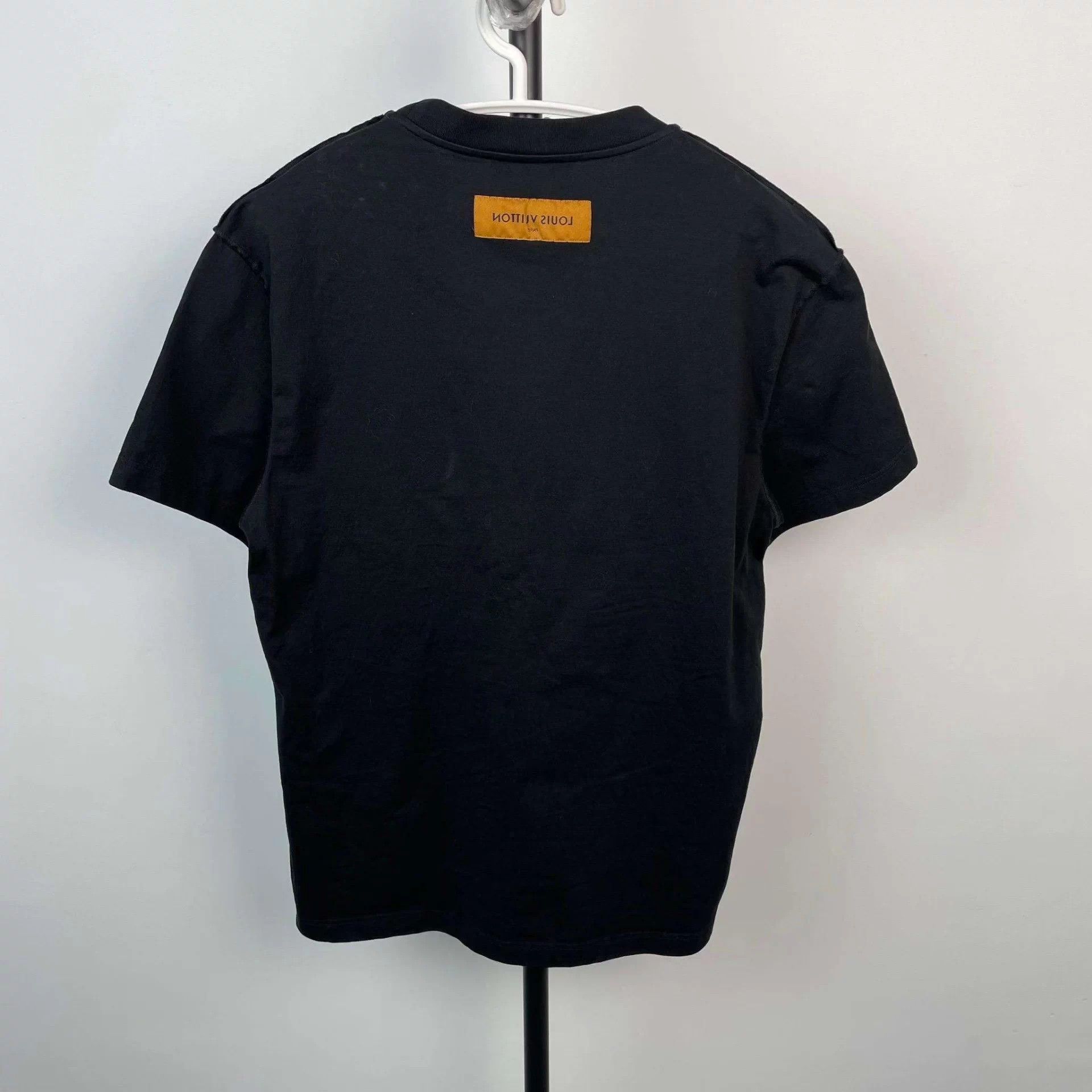 Louis Vuitton LV cotton green pattern short-sleeve black L Size US L / EU 52-54 / 3 - 2 Thumbnail