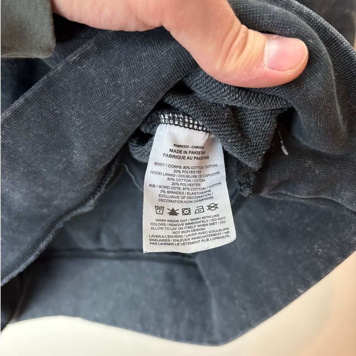Nike Nike Women’s Center Check Swoosh Hoodie Acid Wash Black - M Size M / US 6-8 / IT 42-44 - 5 Thumbnail