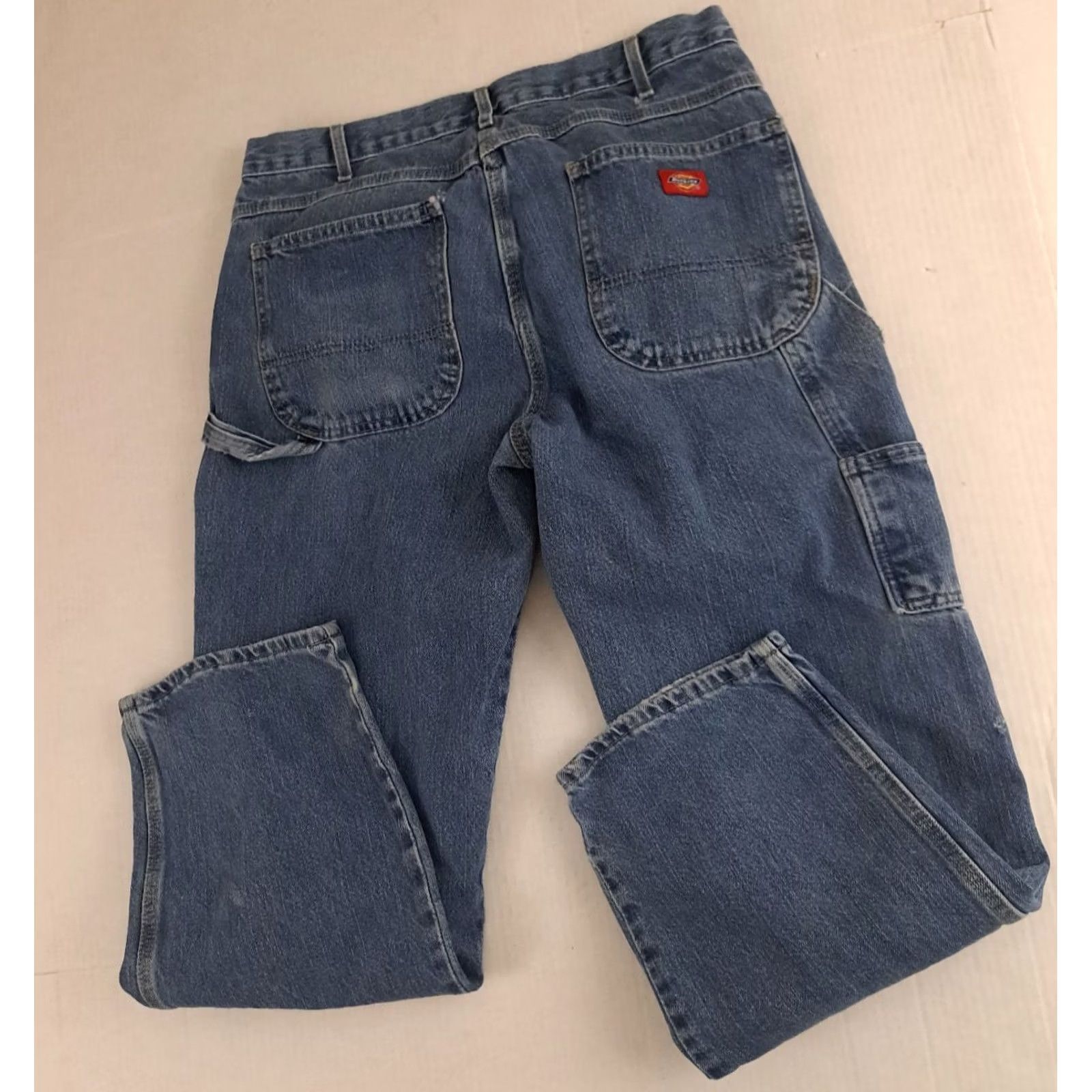 Dickies VINTAGE Dickies Jeans Carpenter 34 Men's Denim 5-Pocket Straight Inseam 30 Blue Cotton Regular Waist 34 Size 34 Size US 34 / EU 50 - 6 Thumbnail