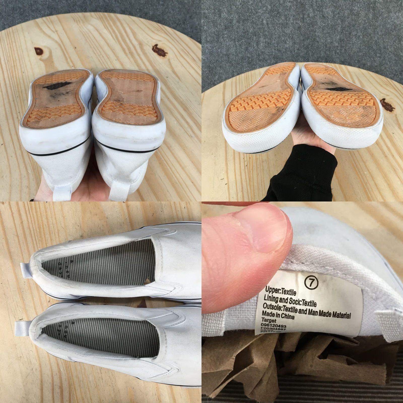 Vintage A New Day Shoes Womens 7 Casual Slip On Comfort Sneakers White Canvas Low Top Shirt Womens 7 Casual Sneakers White Canvas Low Top Size M / US 6-8 / IT 42-44 - 9 Thumbnail