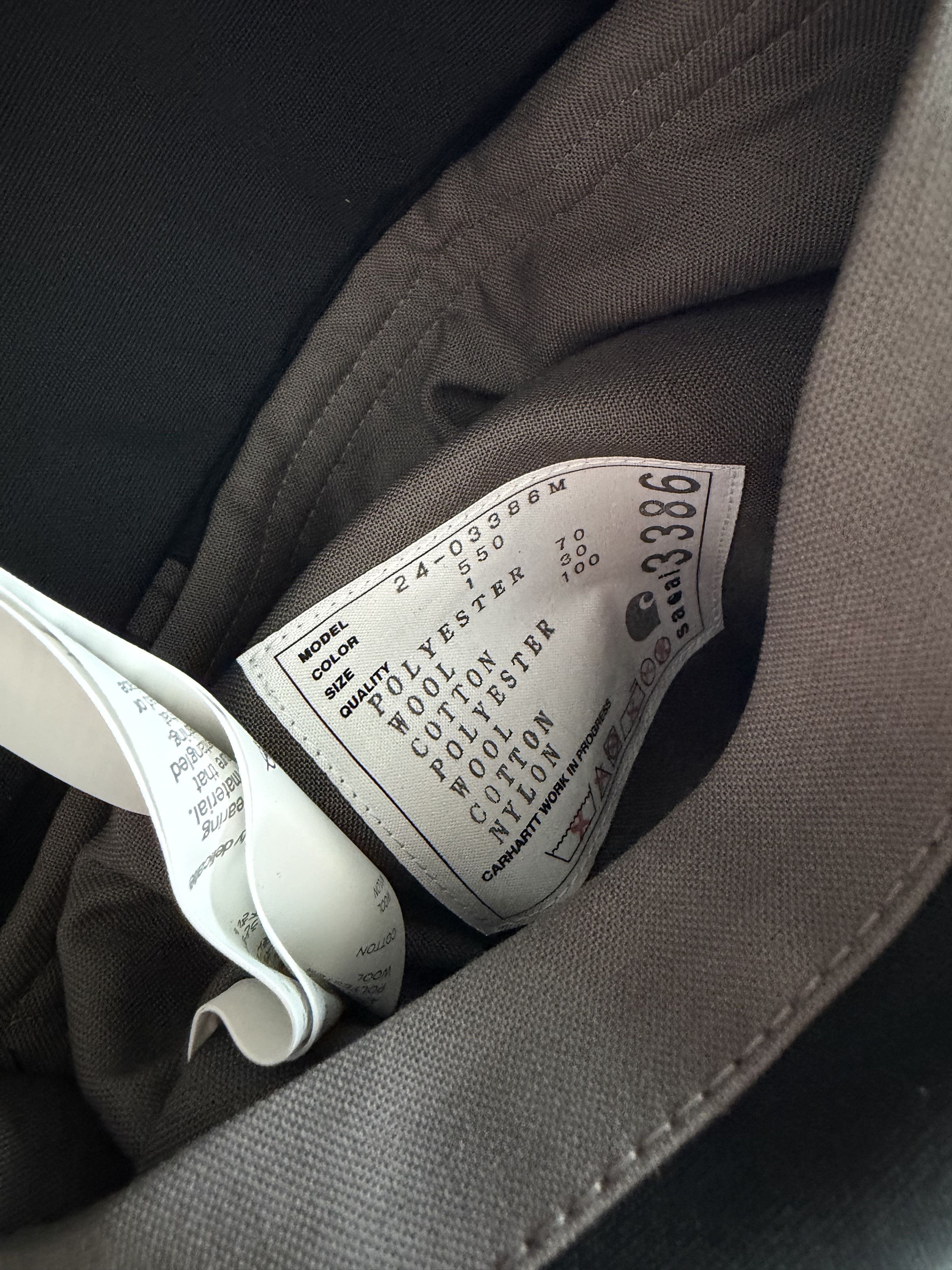 Carhartt Wip × Sacai Sacai Carhartt WIP Suiting Bonding Coat in Taupe Size US S / EU 44-46 / 1 - 11 Thumbnail