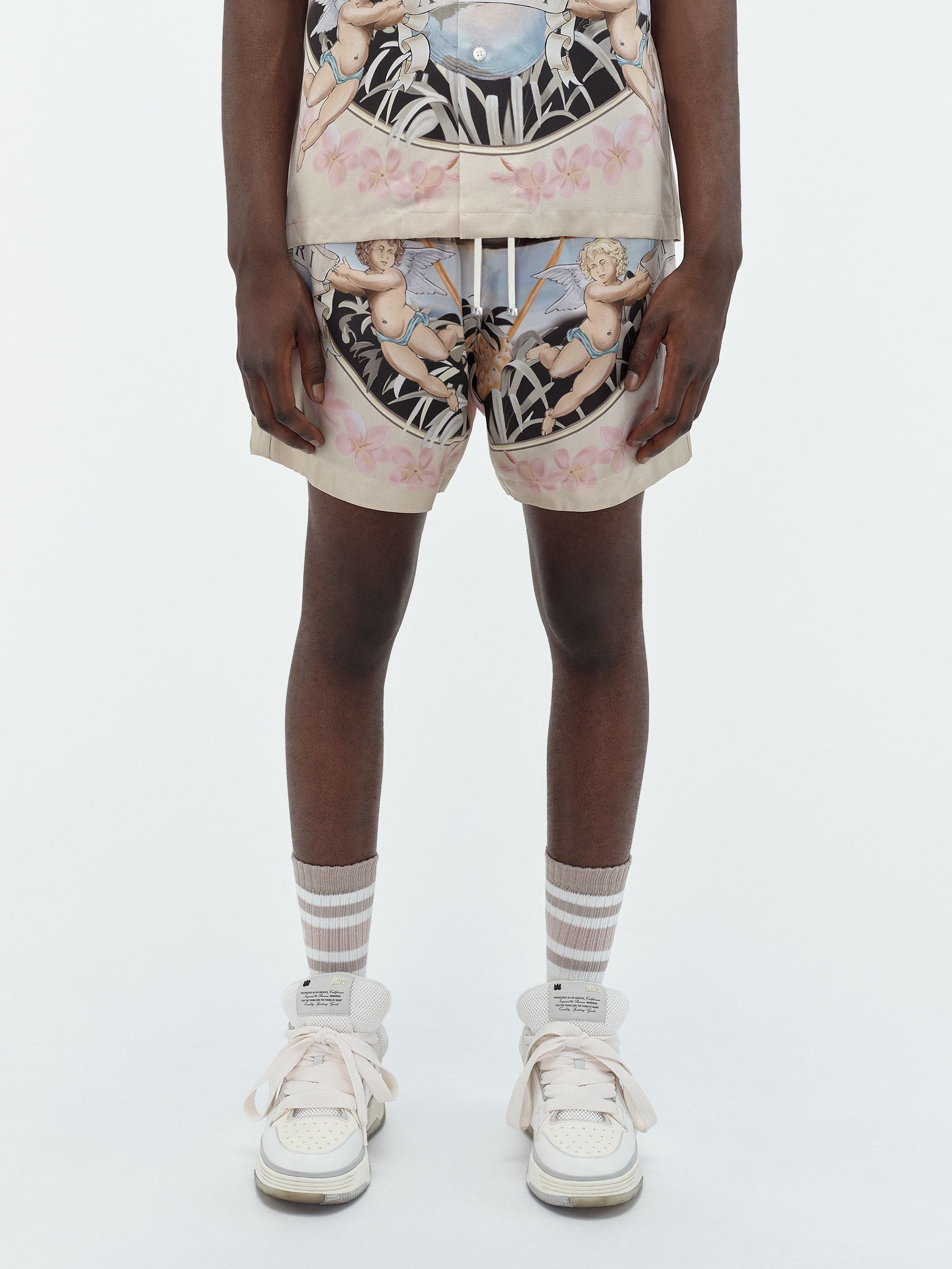 Amiri o1orln1025 Cherub Silk Shorts in Multicolor Size US 32 / EU 48 - 3 Thumbnail