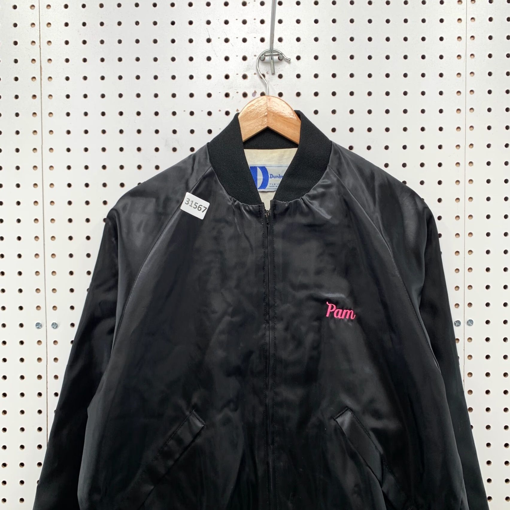 Dunbrooke VINTAGE Dunbrooke Jacket Mens L Black Satin Nylon Bomber USA 80s 90s Size US L / EU 52-54 / 3 - 6 Thumbnail