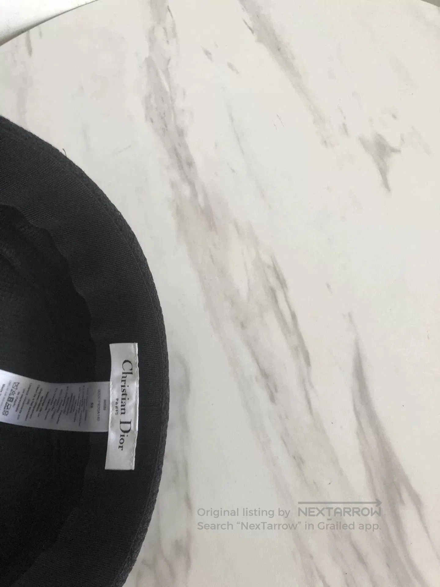 Dior Dior Black Newsboy Cap with Logo. Size ONE SIZE - 3 Thumbnail