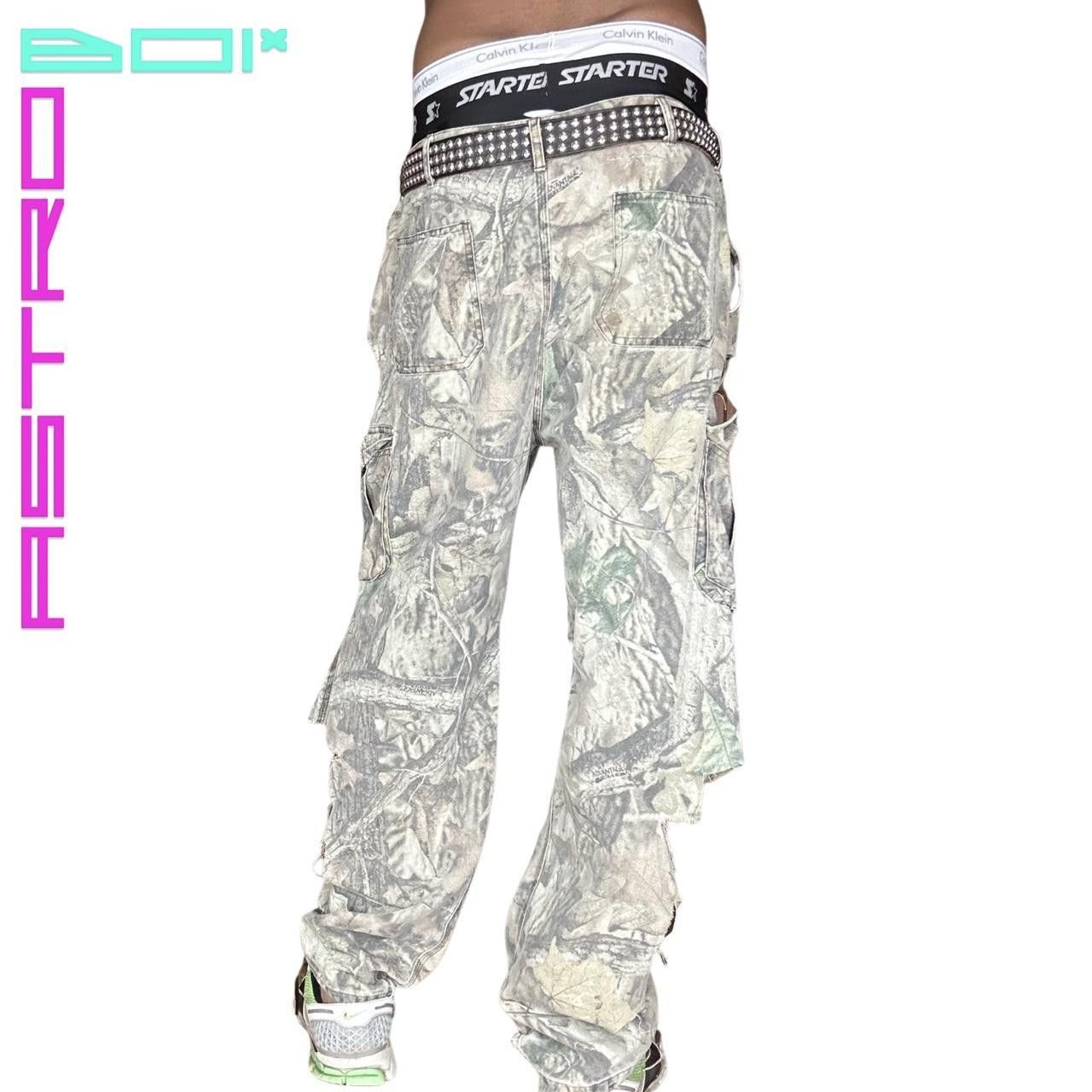 Other × Vintage ASTROBOI* Gray Deconstructed Ripped RealTree Pants - 36x32 Size US 36 / EU 52 - 4 Thumbnail