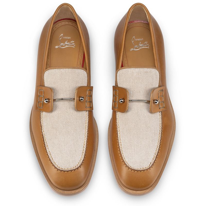 Christian Louboutin oc11z0126 Chambelimoc Leather Blend Loafer in Brown Size US 12 / EU 45 - 4 Thumbnail