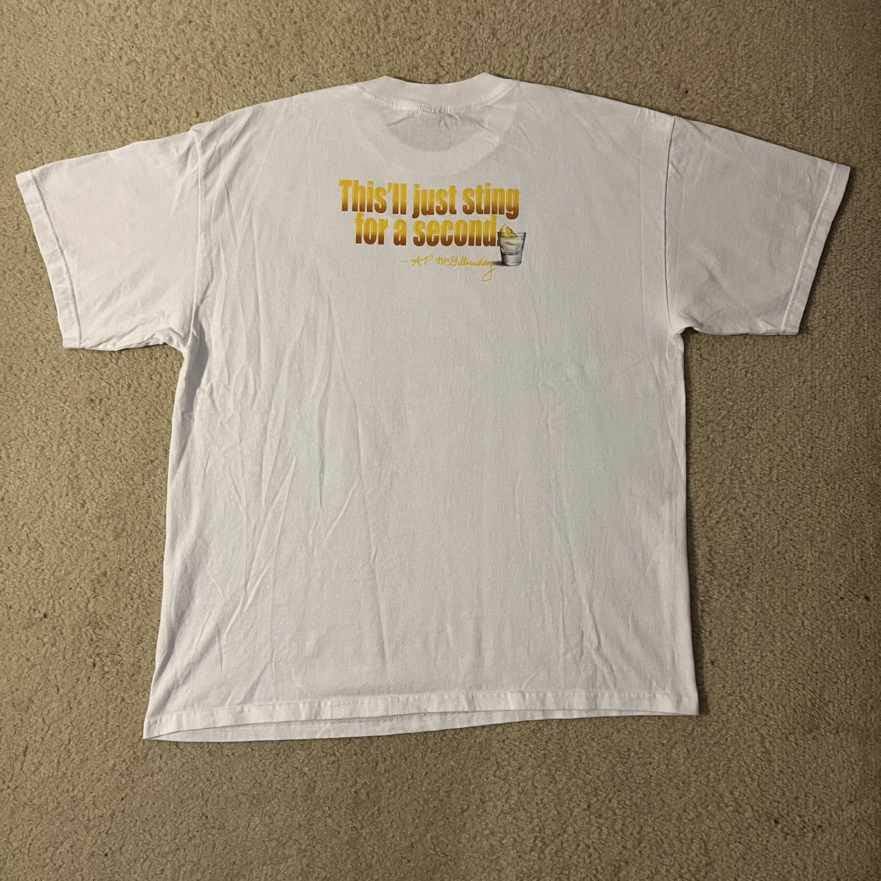 Alstyle 00s 2000s Dr. Mcgillicuddy's Intense Lemon Drop Schnapps Tee Size US XL / EU 56 / 4 - 2 Thumbnail