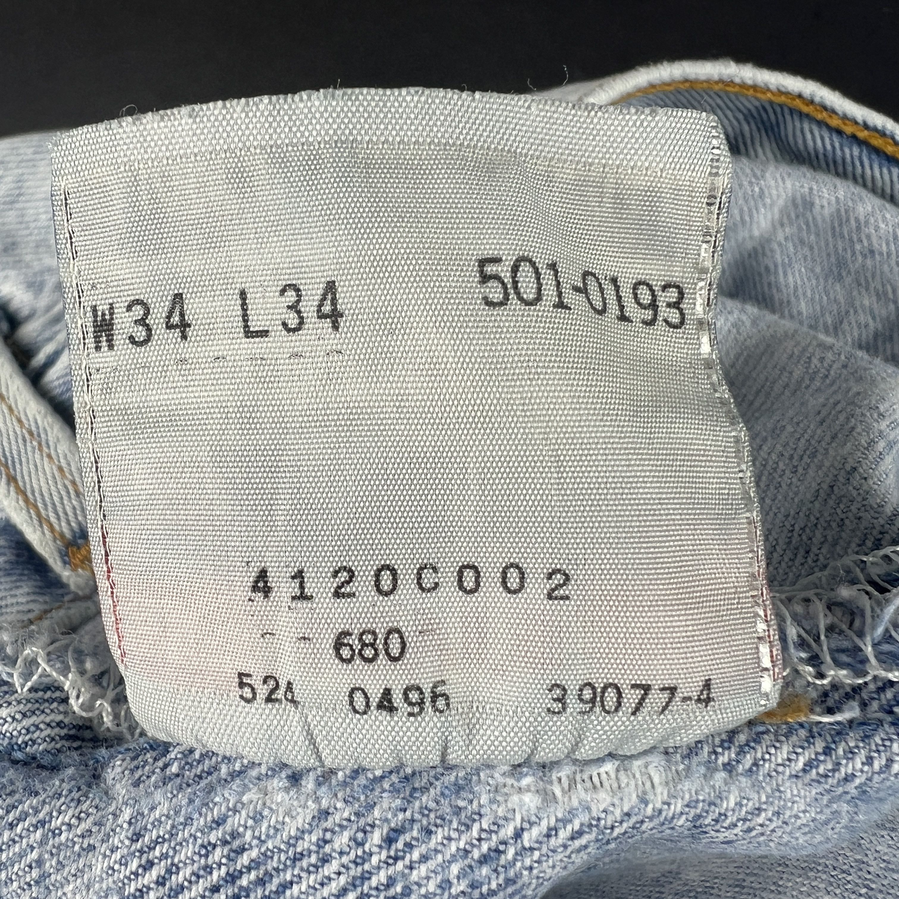 Levi's × Vintage VTG Levi's Jean Shorts 501 Straight Distressed Denim Jorts Size US 32 / EU 48 - 9 Thumbnail