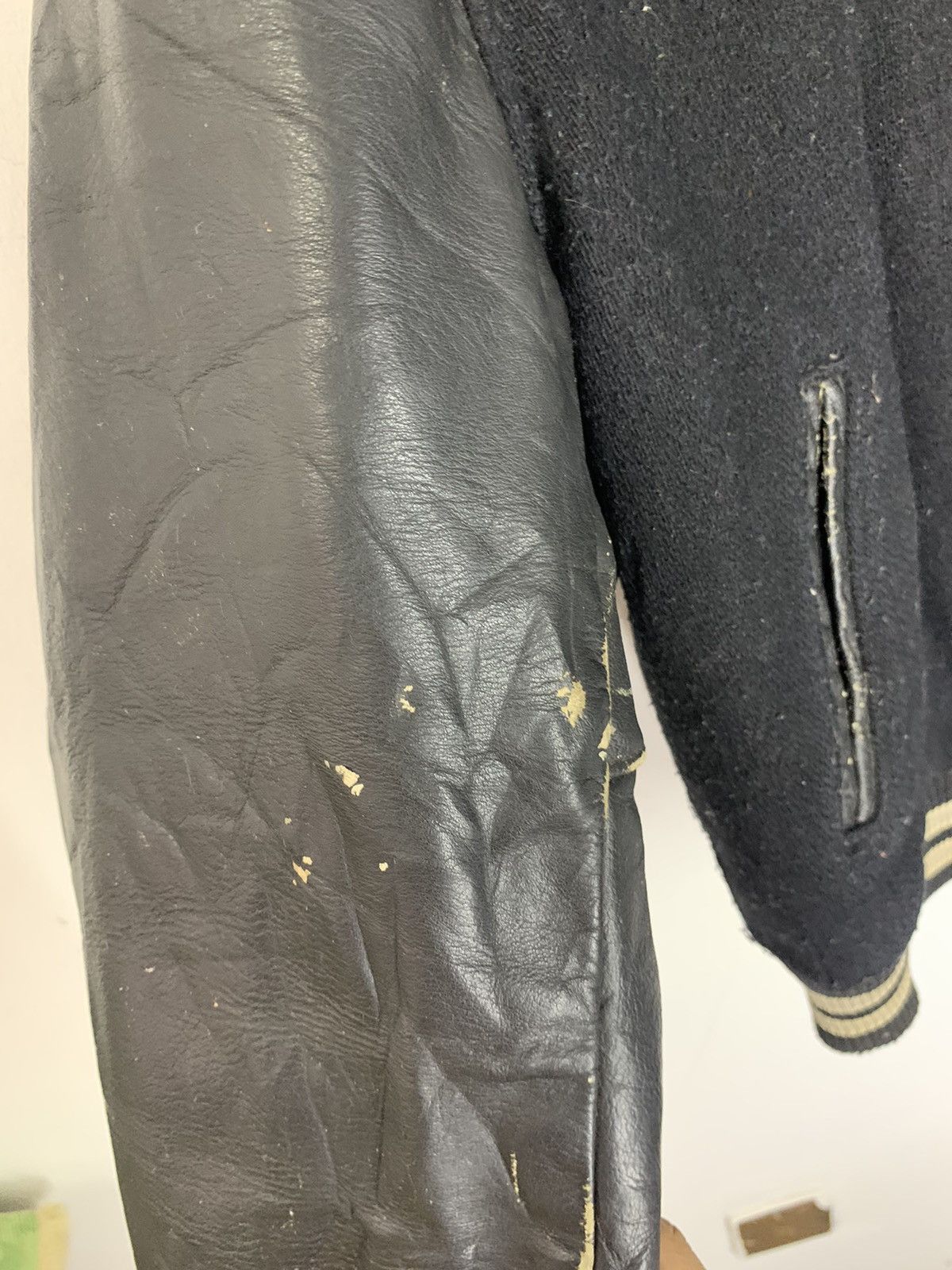 Delong Vintage GOLDEN BEAR Wool Leather Varsity Jacket Size US M / EU 48-50 / 2 - 7 Thumbnail
