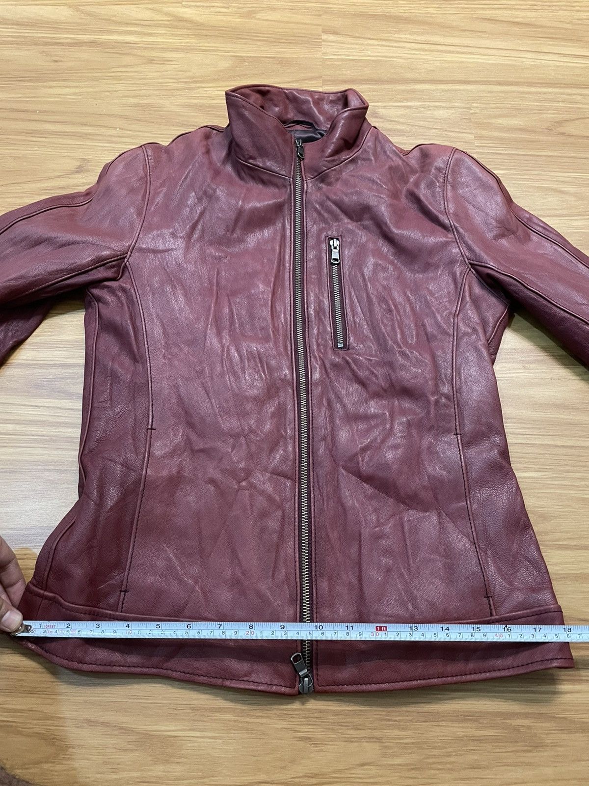 Tete Homme Tete Homme Japan Minimal Biker Leather Jacket (Goat Skin) Size US M / EU 48-50 / 2 - 10 Thumbnail