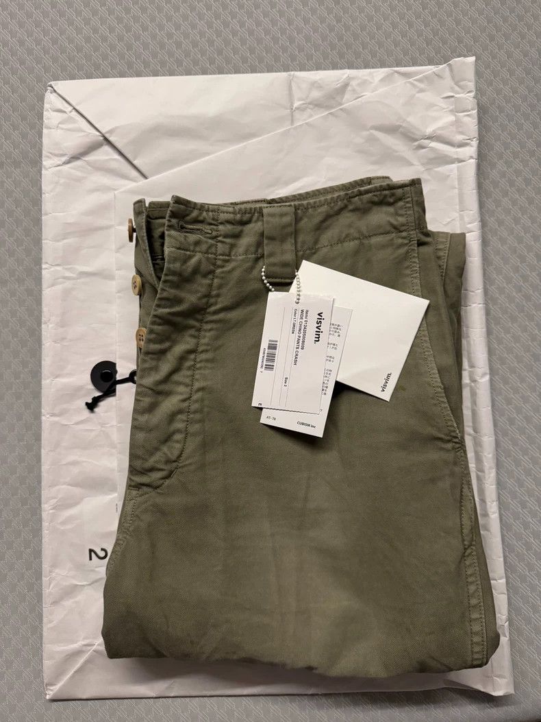 Visvim VISVIM 24AW Wide Chino Pants Light Green Size US 26 / EU 42 - 1 Thumbnail