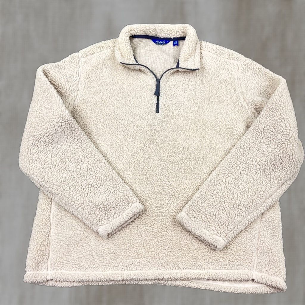 Chubbies Chubbies Sweater Men L White Fleece Pullover 1/4 Zip Mock Neck Casual Travel Workwear Size US L / EU 52-54 / 3 - 1 Thumbnail