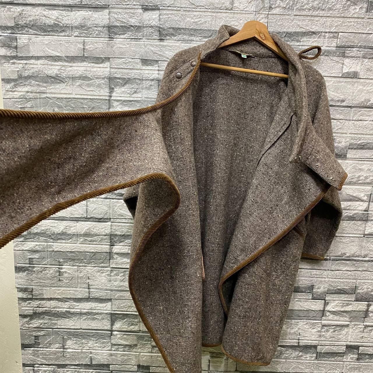 Japanese Brand YOHJI YAMAMOTO STYLE BOBBIE BROOKS N.YORK SCARF COAT WOOL Size US M / EU 48-50 / 2 - 15 Thumbnail