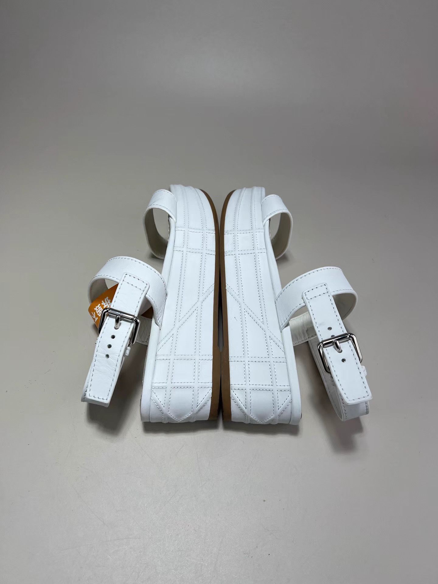 Dior DIOR White Platform Sandals Size US 8 / IT 38 - 4 Thumbnail